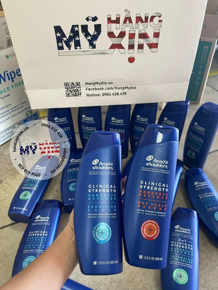 Dầu gội sạch gàu Head & Shoulders Clinical Strength 400ml - Màu tím (Kiểm soát dầu nhờn)