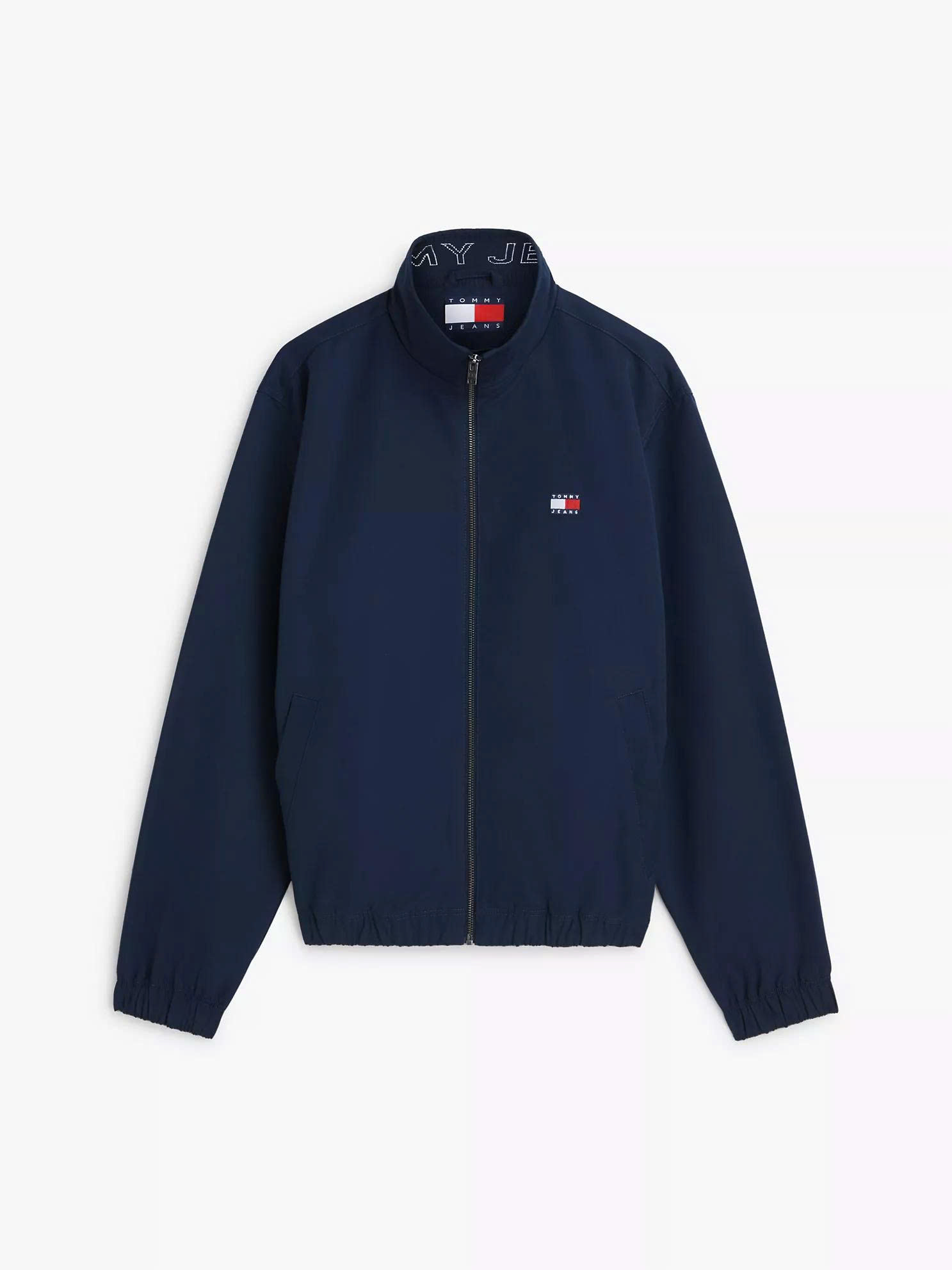 Tommy Hilfiger logo-patch high-neck jacket