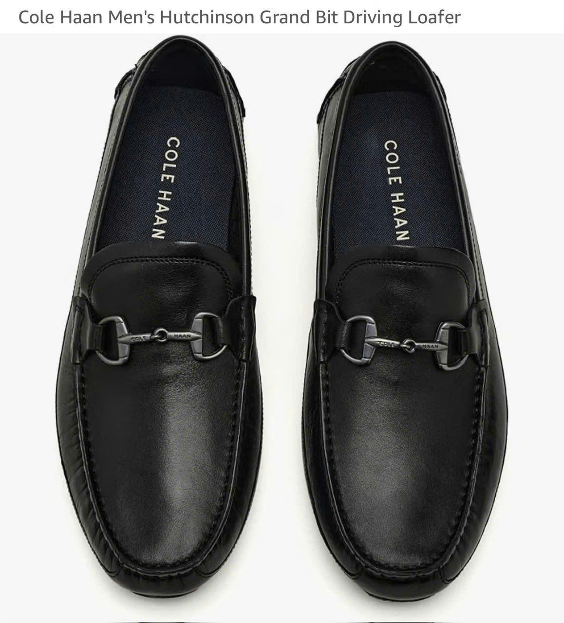 Loafer cole haan đen khóa bạc