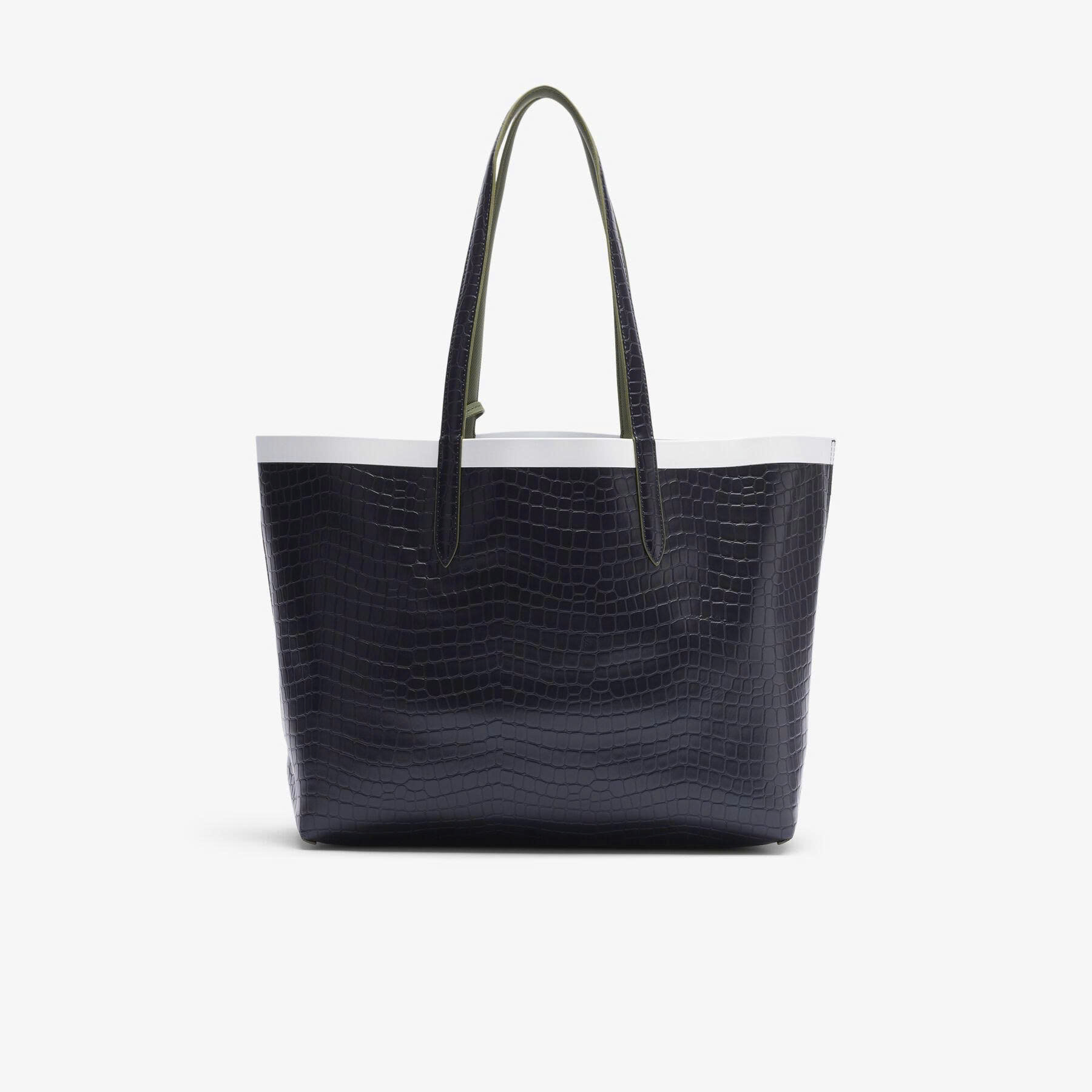 Túi tote lacoste màu rêu navy