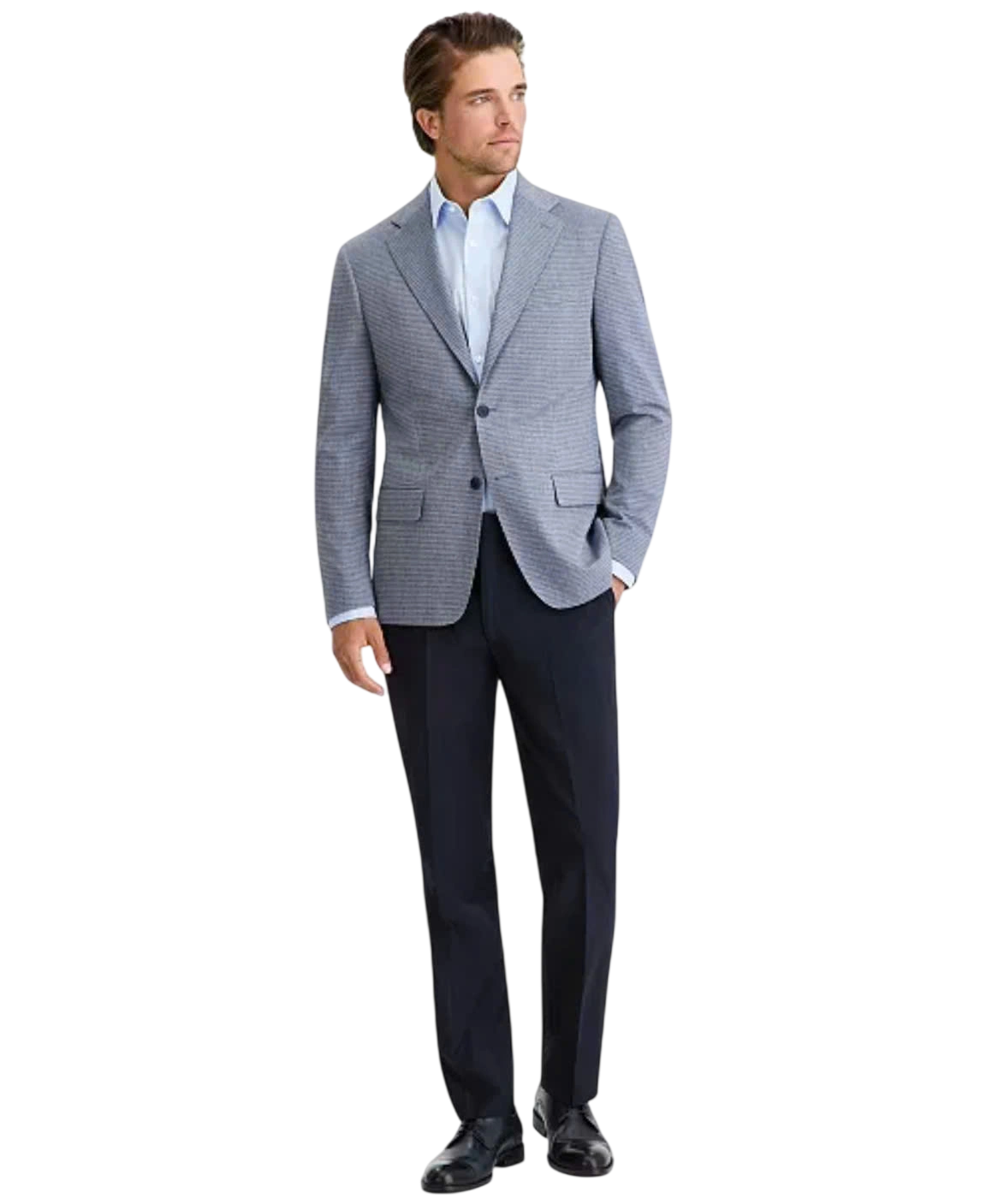 CK Men's Slim-Fit Blazer Color:Light Blue