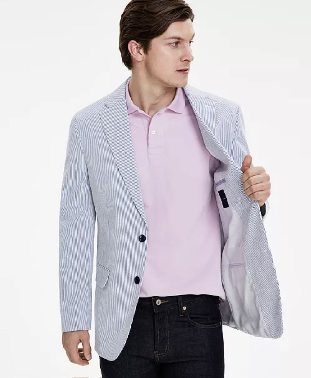 Blazer tommy blue white