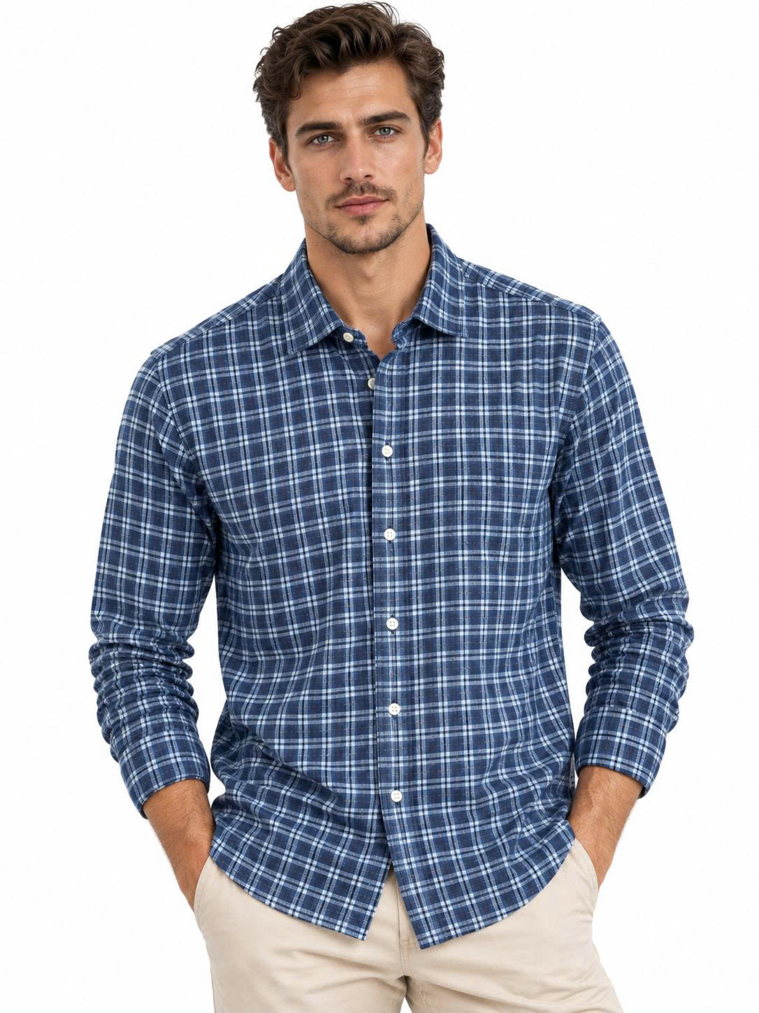 Sơ mi dài tay ralph lauren navy blue