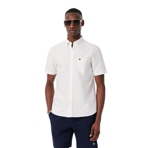 Shirt Regular Fit Short Sleeve Oxford - White