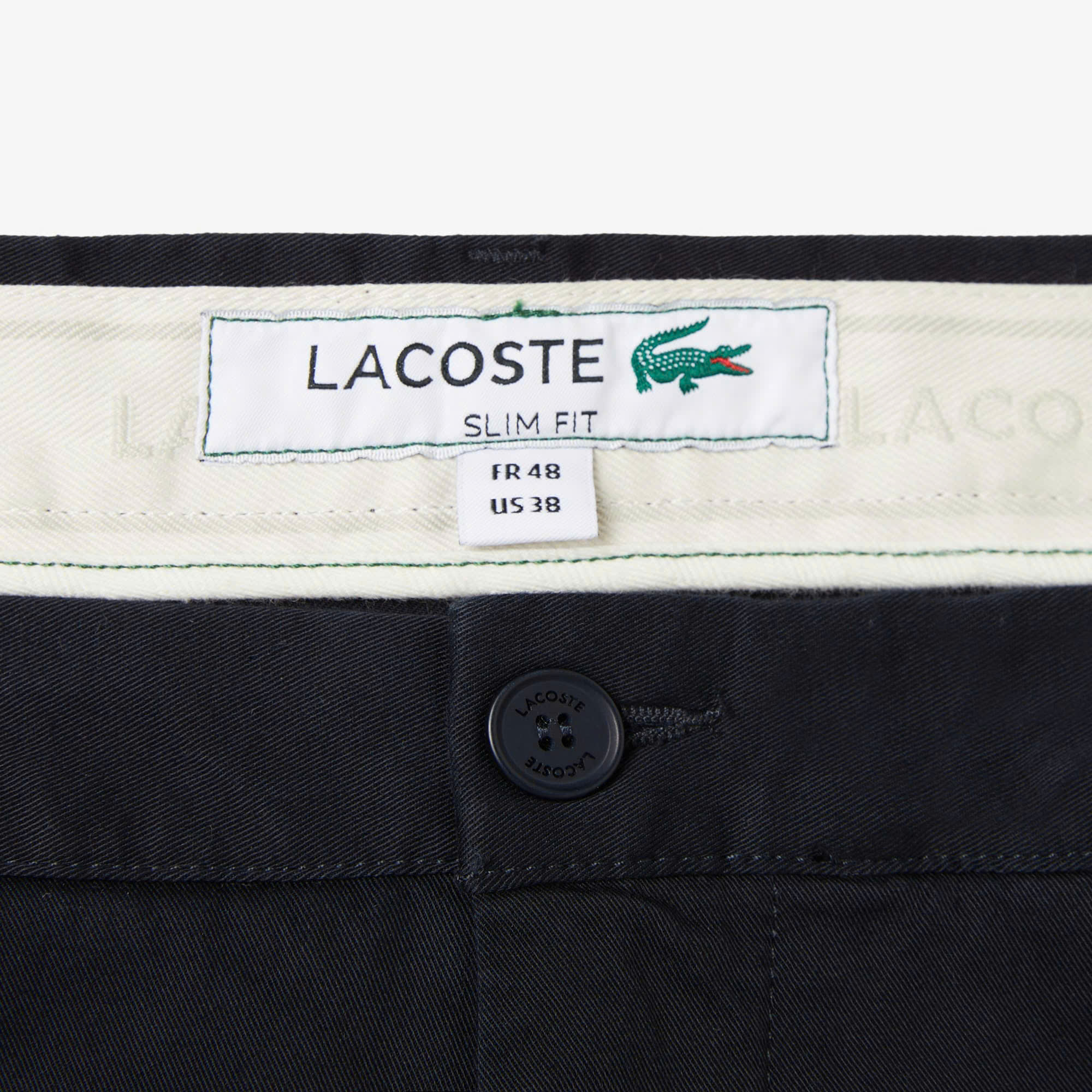 Khaki lacoste màu đen