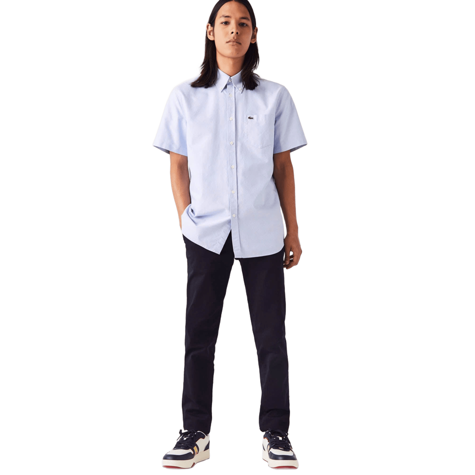 Khaki lacoste màu đen