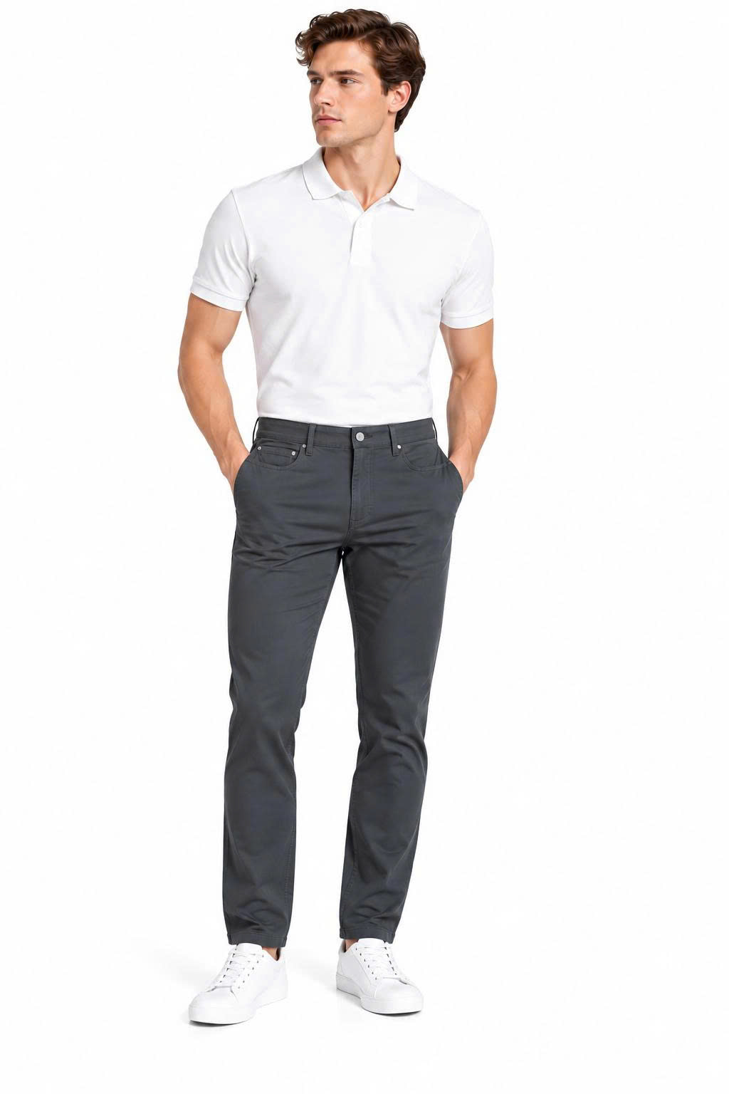 Pants Calvin Klein Slim Fit Infinite Flex Waist - Grey