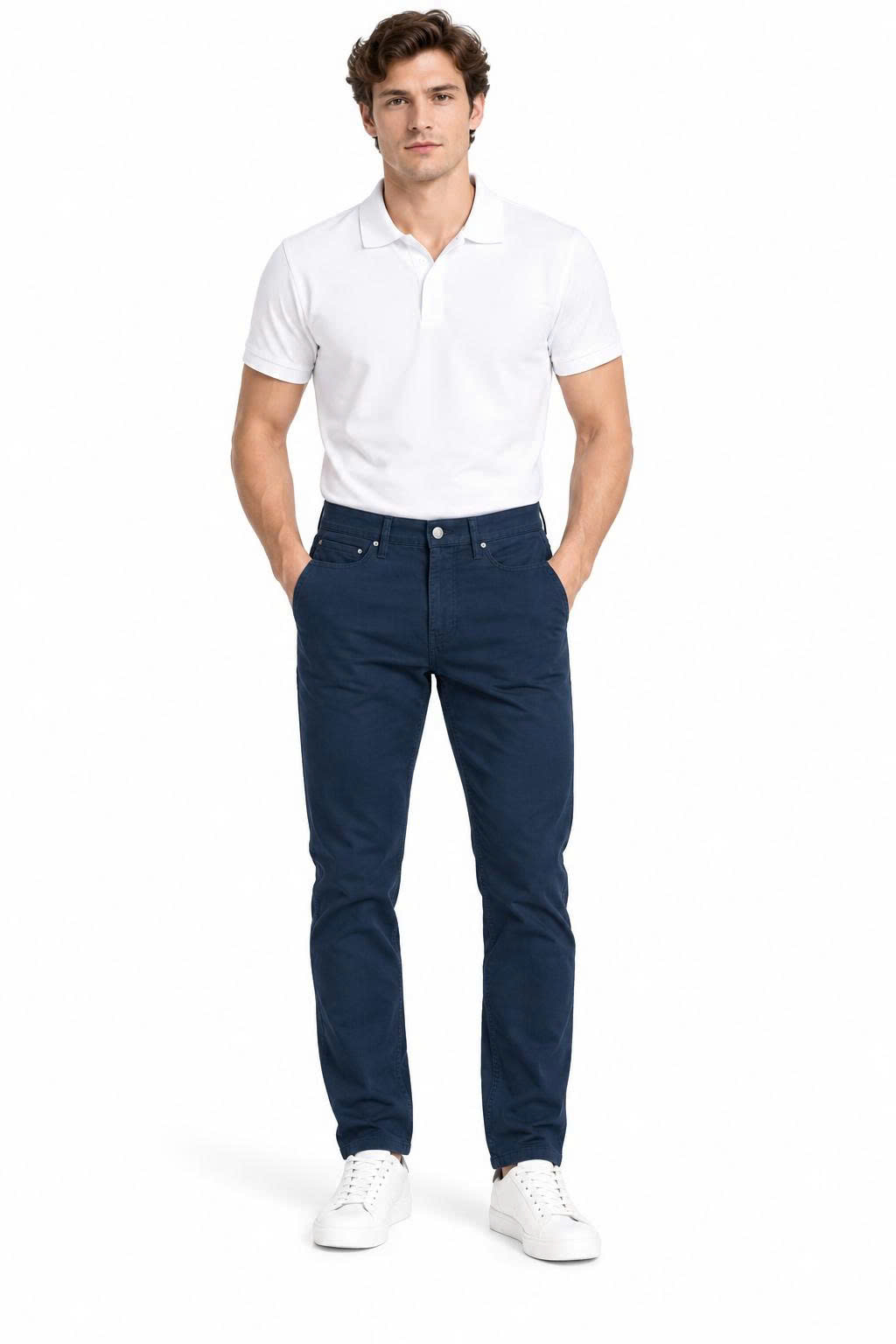Khaki Tommy túi jean straight - Navy