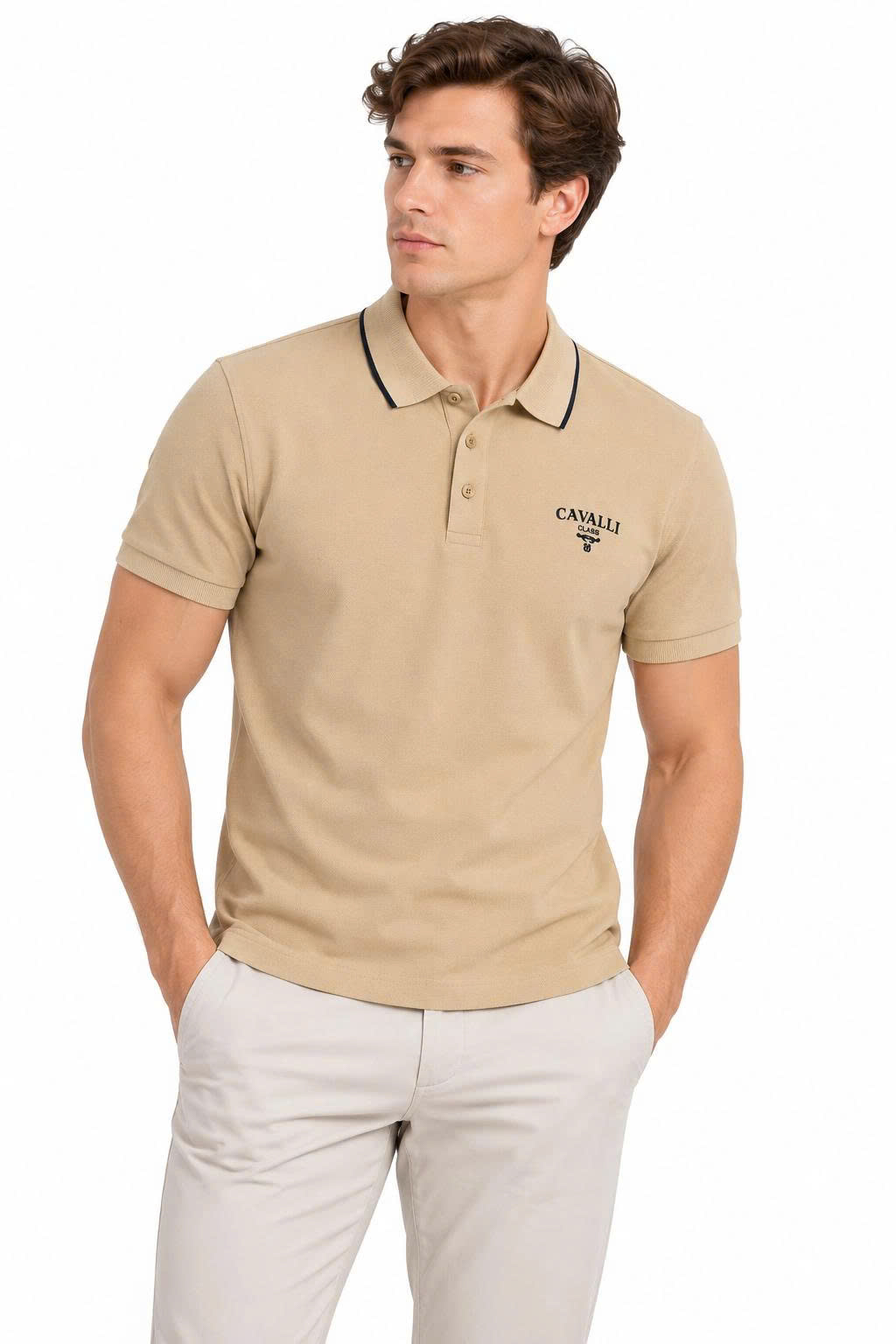 Áo polo Roberto Cavalli - màu vàng