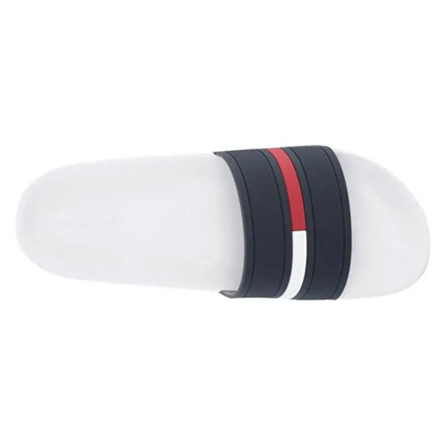 Dép Tommy Hilfiger Men's Redder Slide - White/Navy