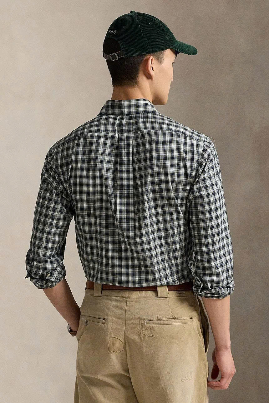 Sơ mi dài tay ralph lauren blue green
