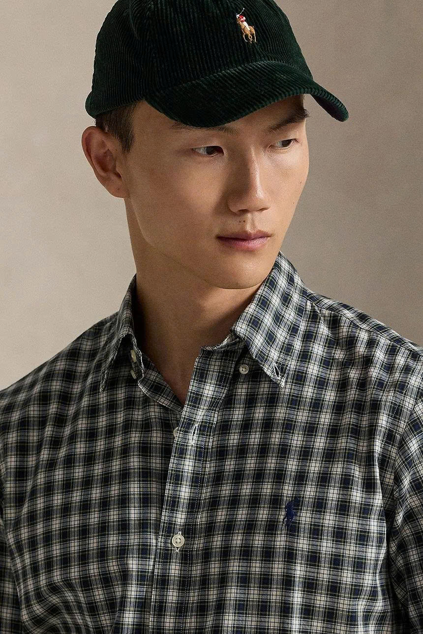 Sơ mi dài tay ralph lauren blue green