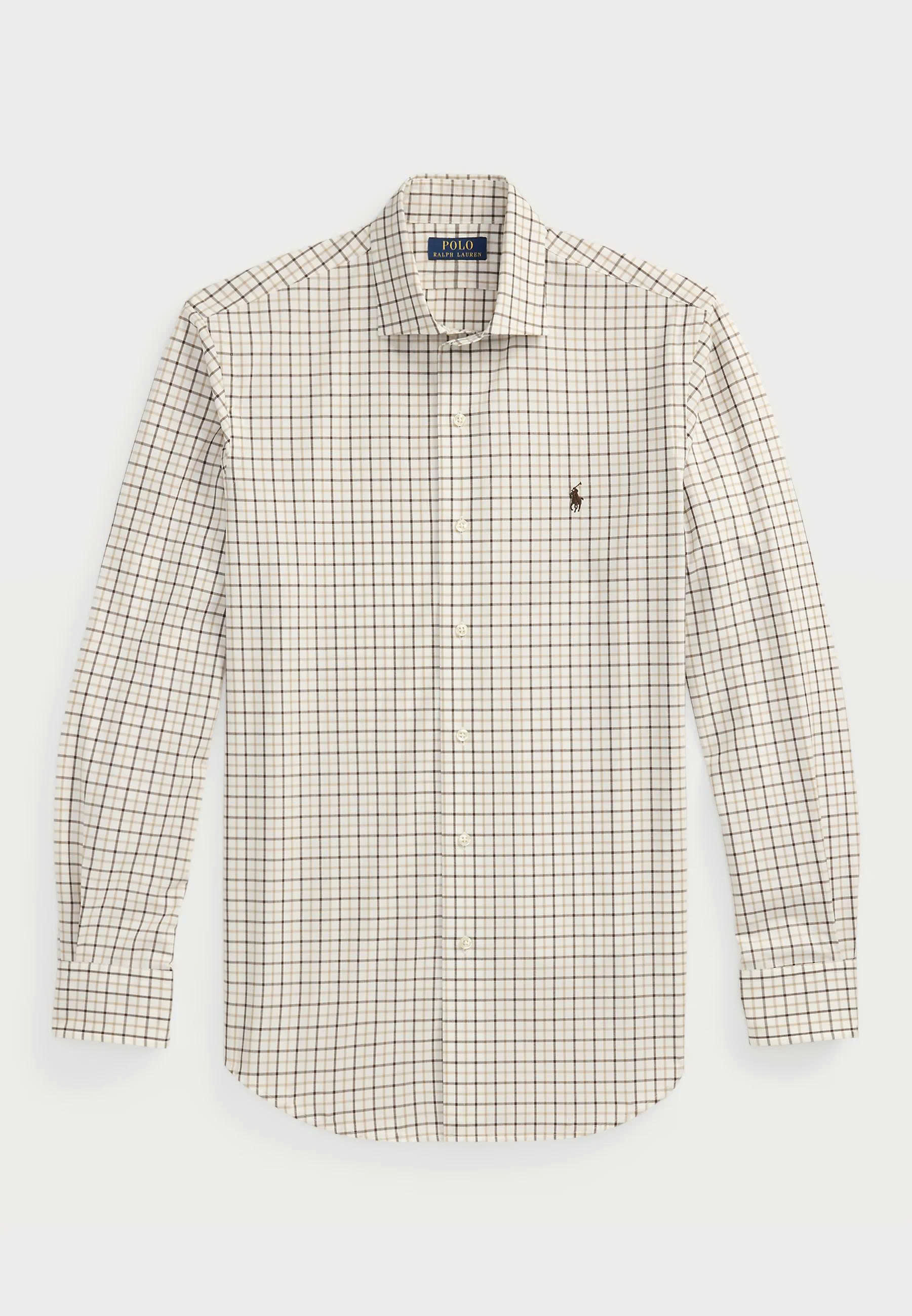 Sơ mi dài tay ralph lauren brown multi