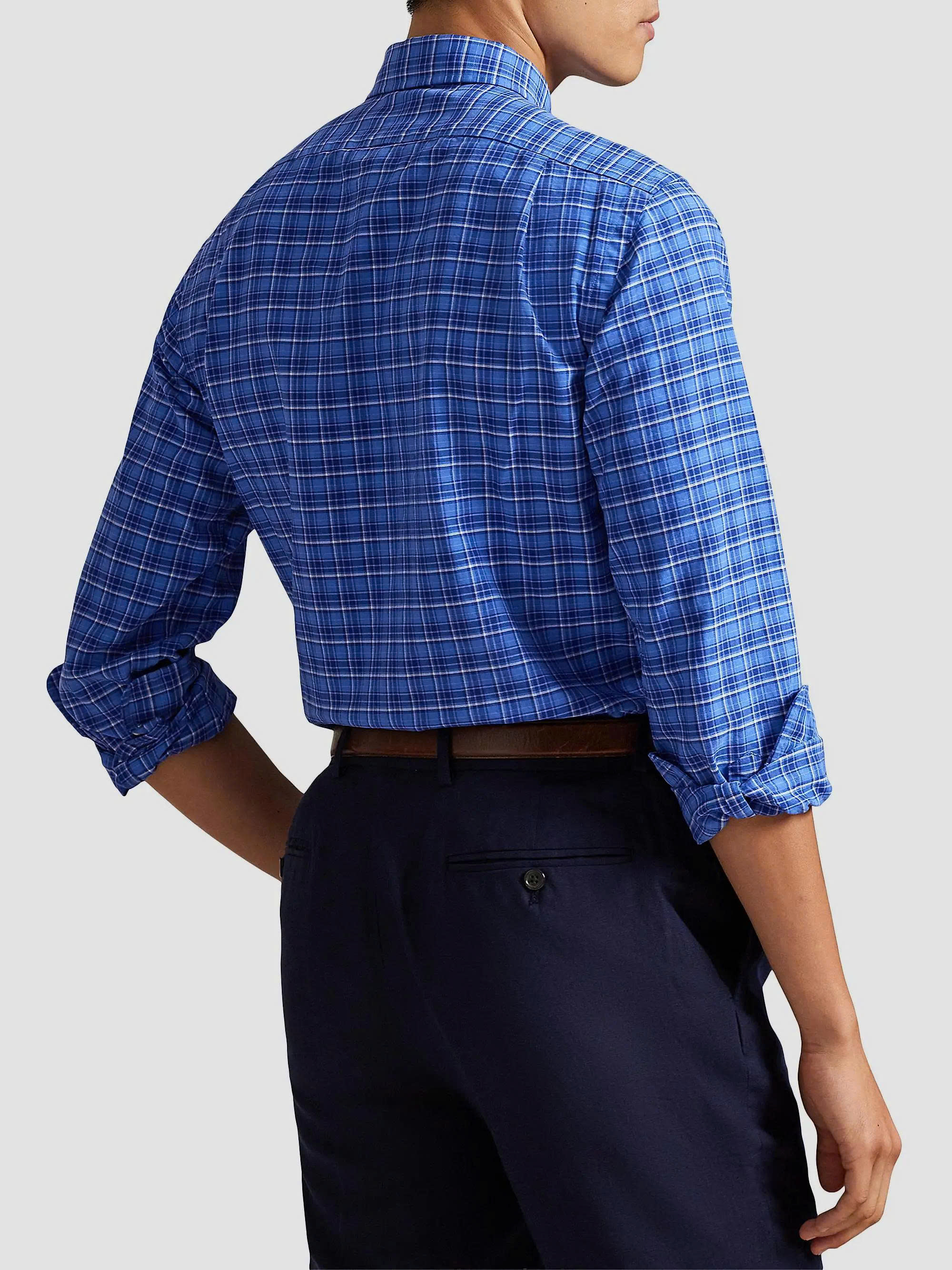 Sơ mi dài tay polo ralph blue multi