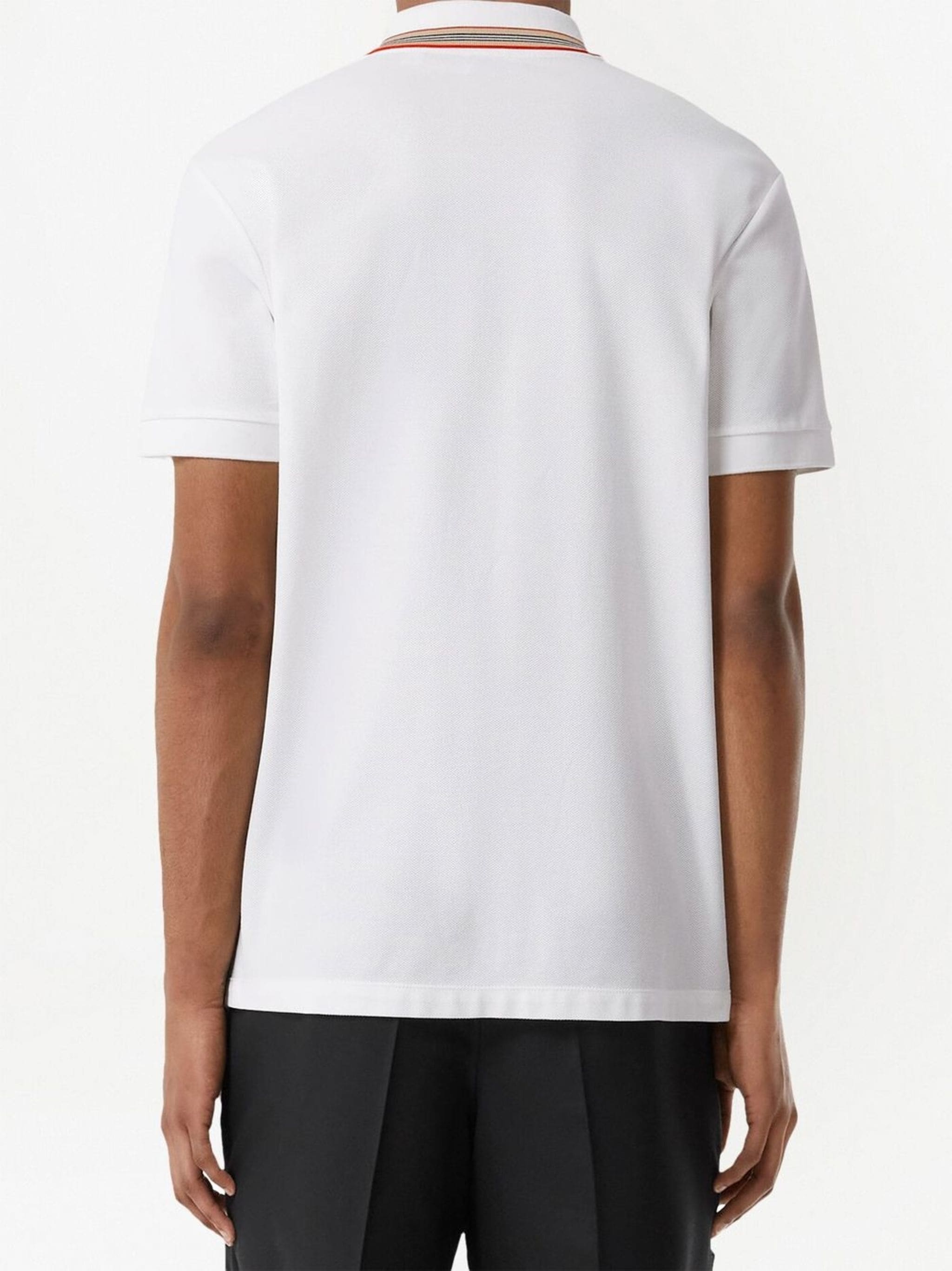 Polo-Shirt Burberry 'Pierson' TB Collar - White