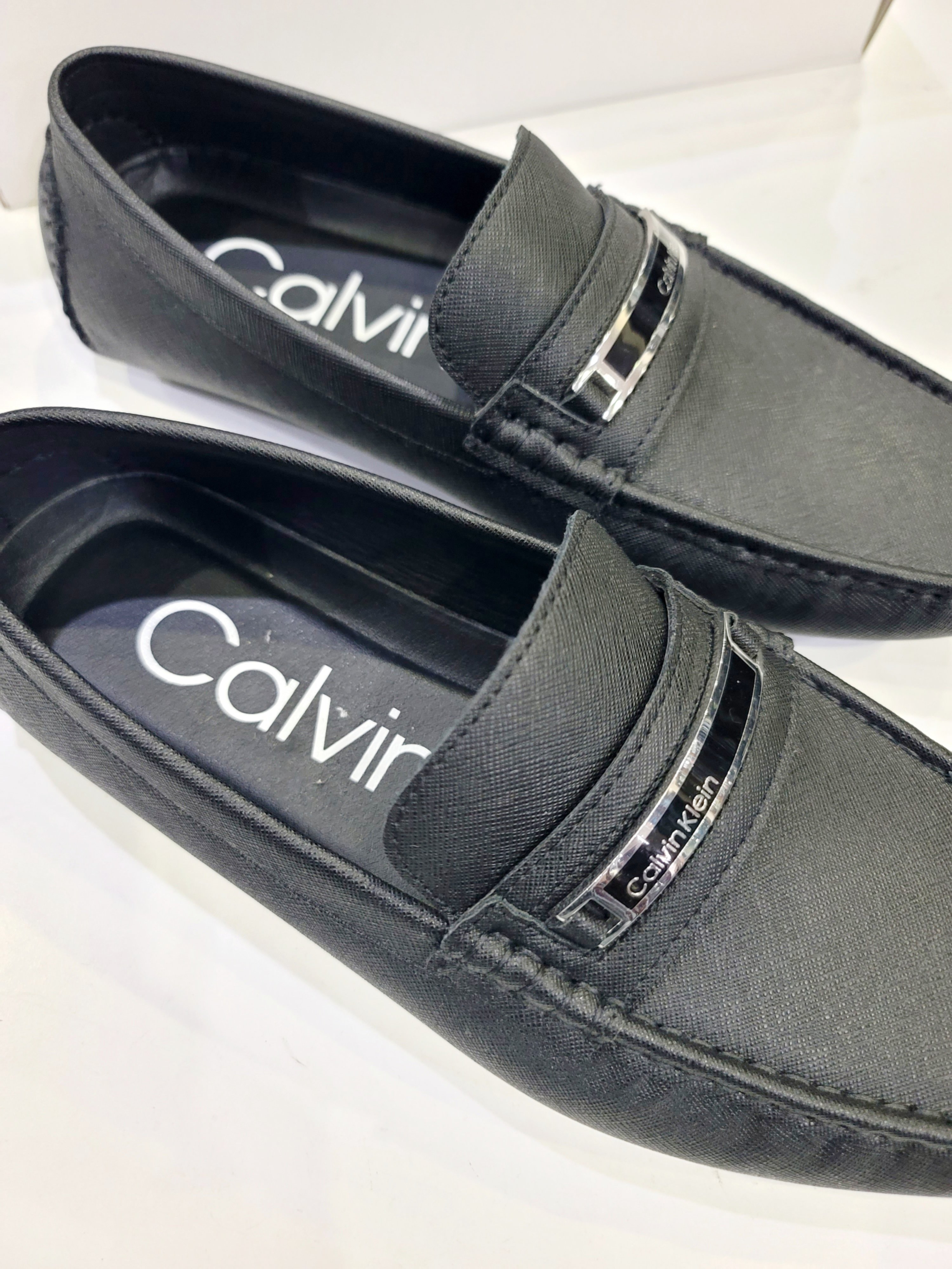 Giầy Loafer Calvin Klein - Black - Khóa bóng