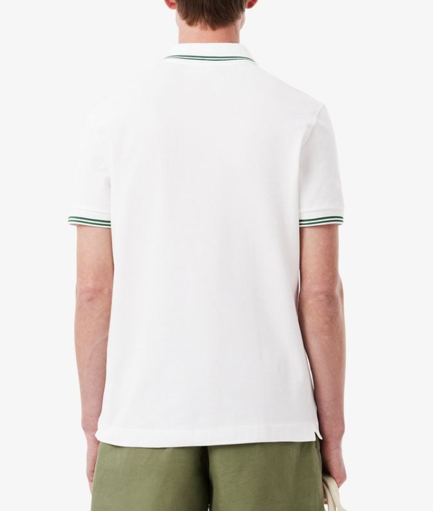 Polo Lacoste Smart Paris Contrast Neck - White