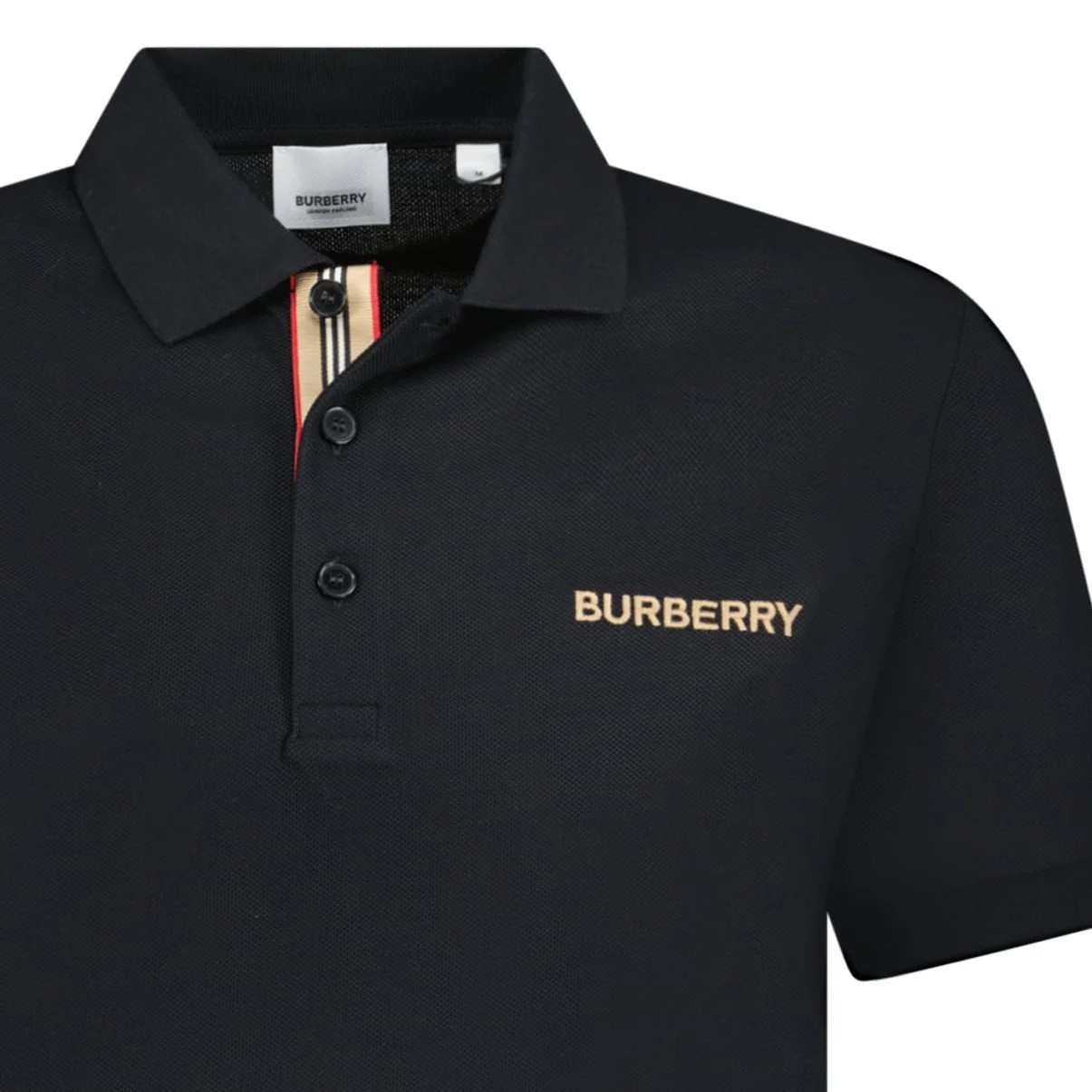 Polo-Shirt Burberry 'Hartford' Embroidery Logo Signature Stripe
