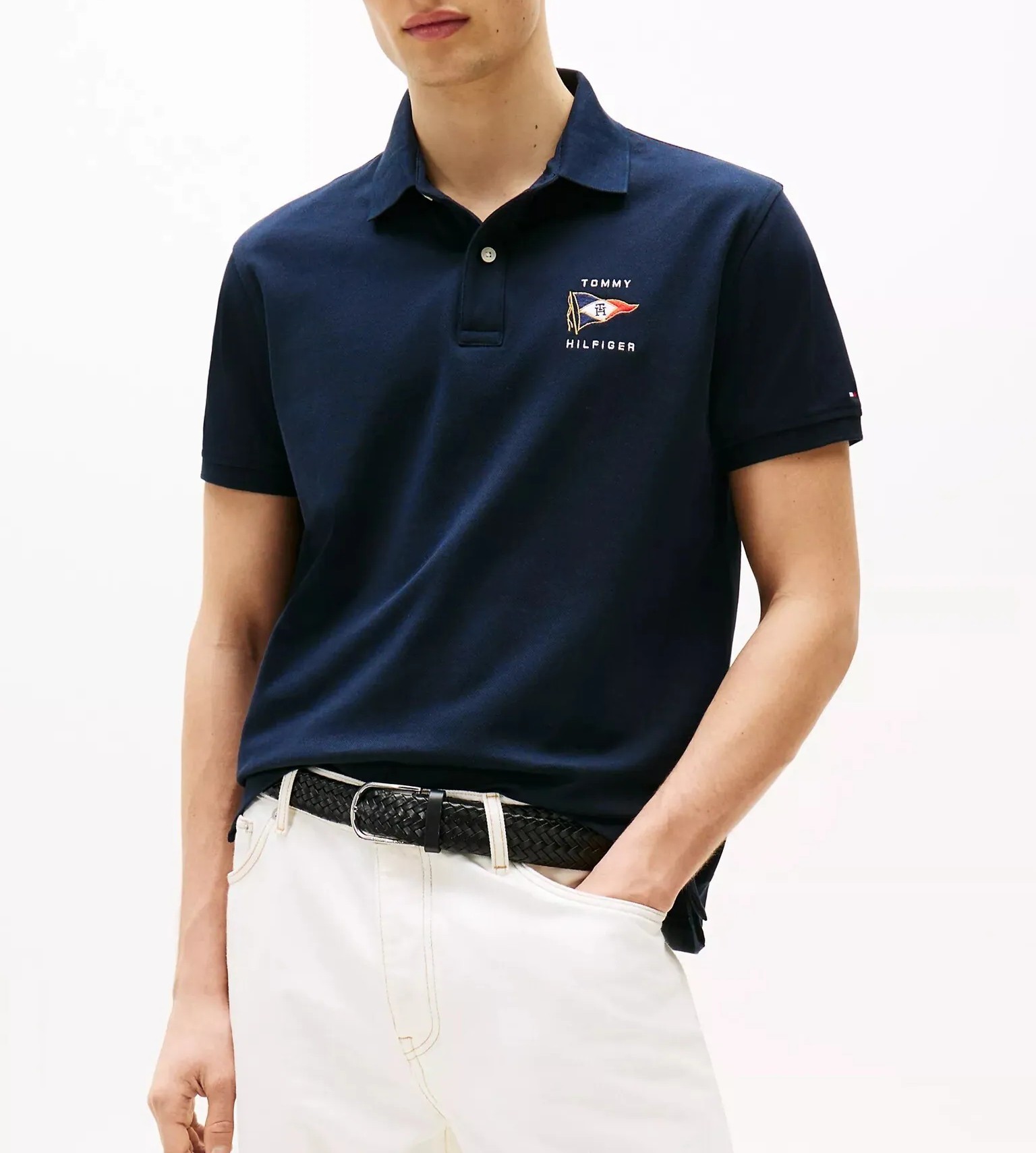 Polo Tommy Hilfiger Regular Fit Nautical Flag - Navy