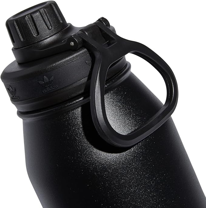 Adidas Originals 1 Liter (32 oz) Metal Water Bottle - Black / White