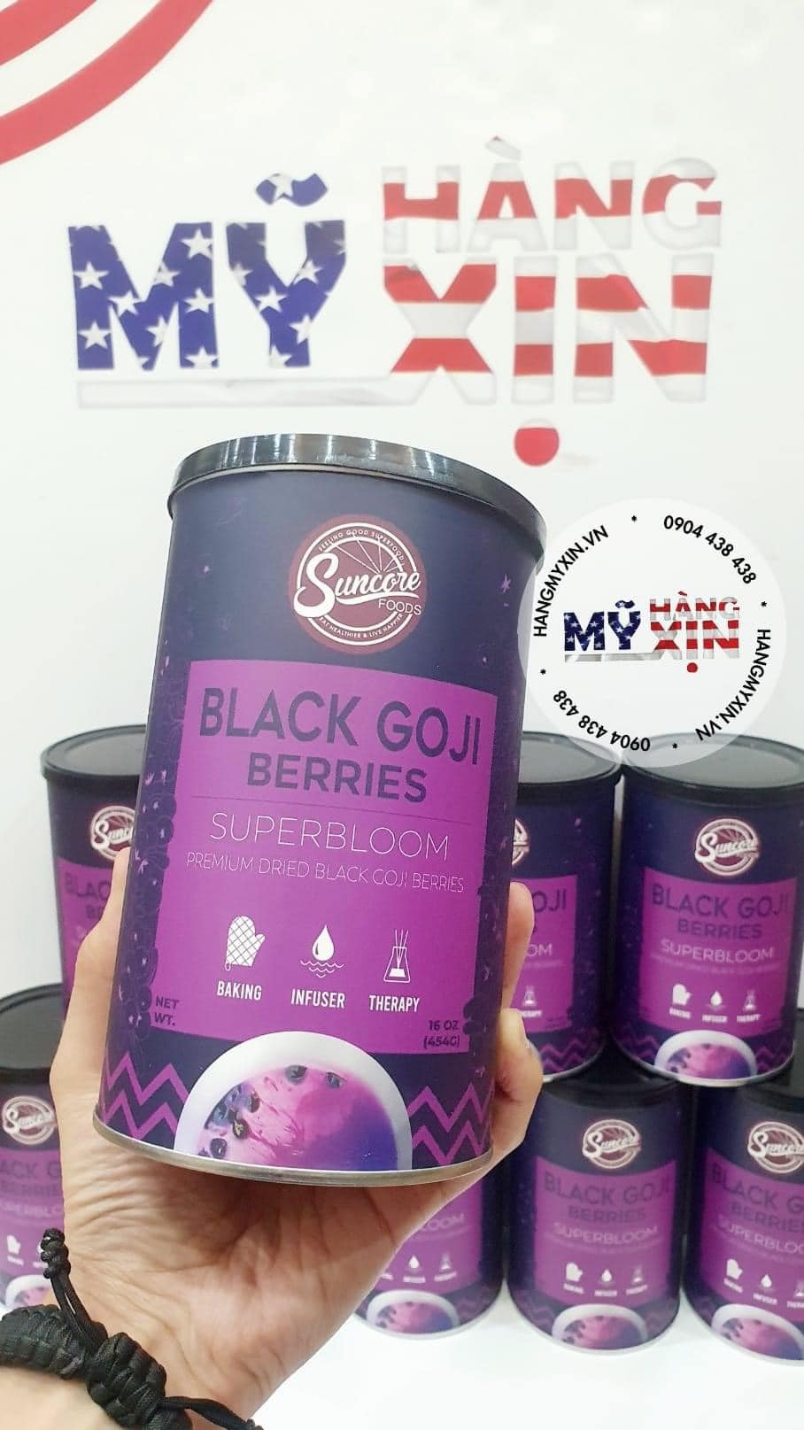 HẮC KỈ TỬ ORGANIC BLACK GOJI BERRIES MỸ 454G DIAMOND NUTS