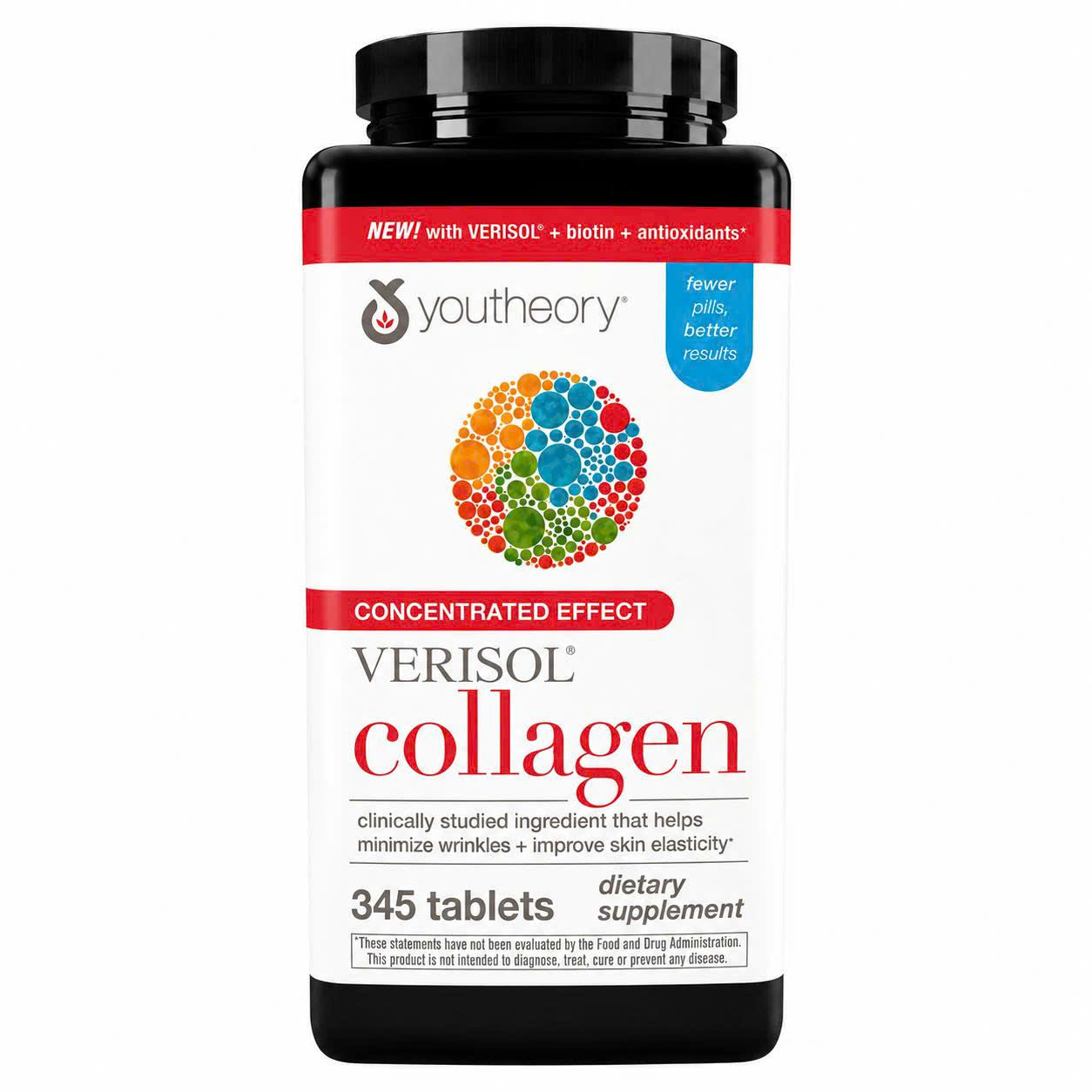 YOUTHEORY VERISOL COLLAGEN 345 VIÊN – COLLAGEN HỖ TRỢ LÀN DA ĐÀN HỒI, MỊN MÀNG 
