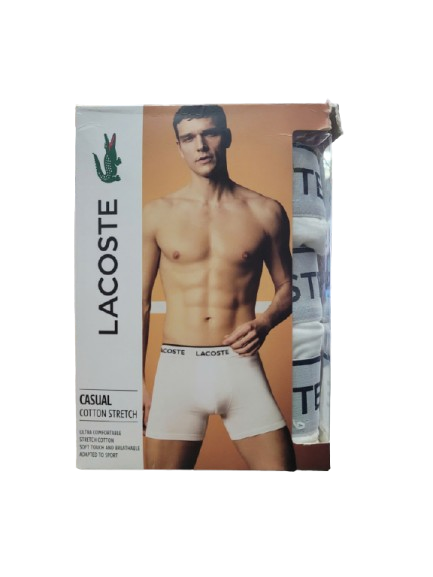 Set 3 boxer Lacoste - Trắng