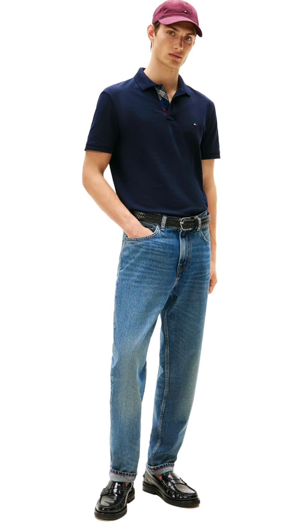 Polo Tommy Hilfiger Piqué Placket Interest Regular Fit - Desert Sky