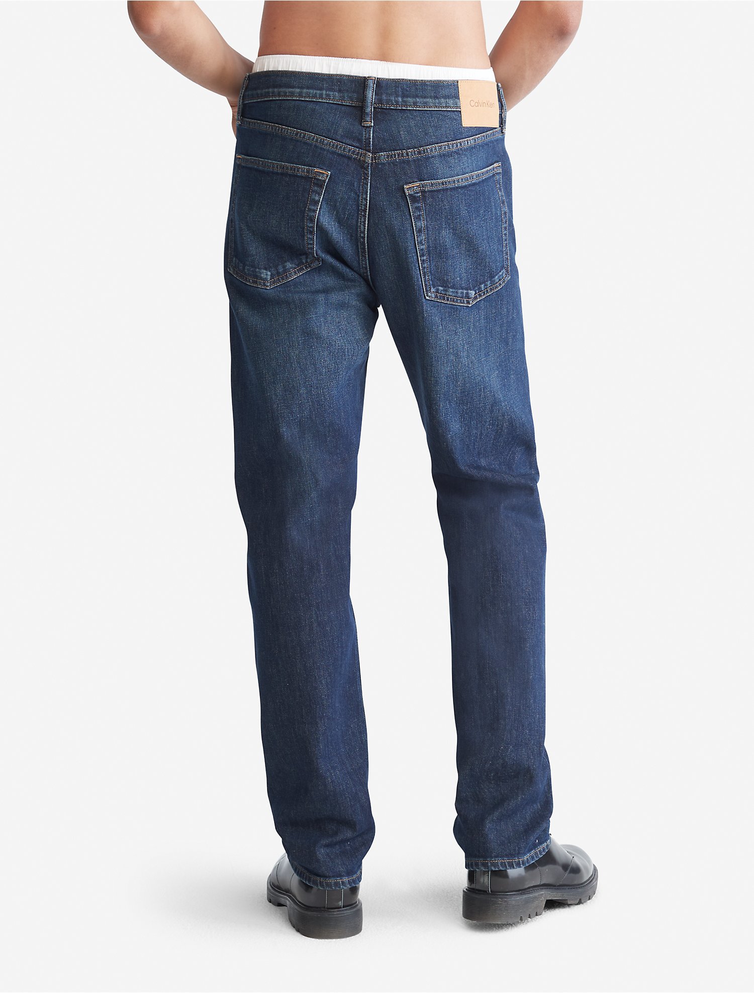 Quần Jeans Nam Calvin Klein Slim Straight Fit Jeans Indigo