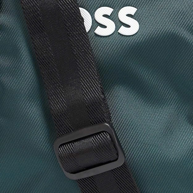 Túi chéo Boss vải xanh lá