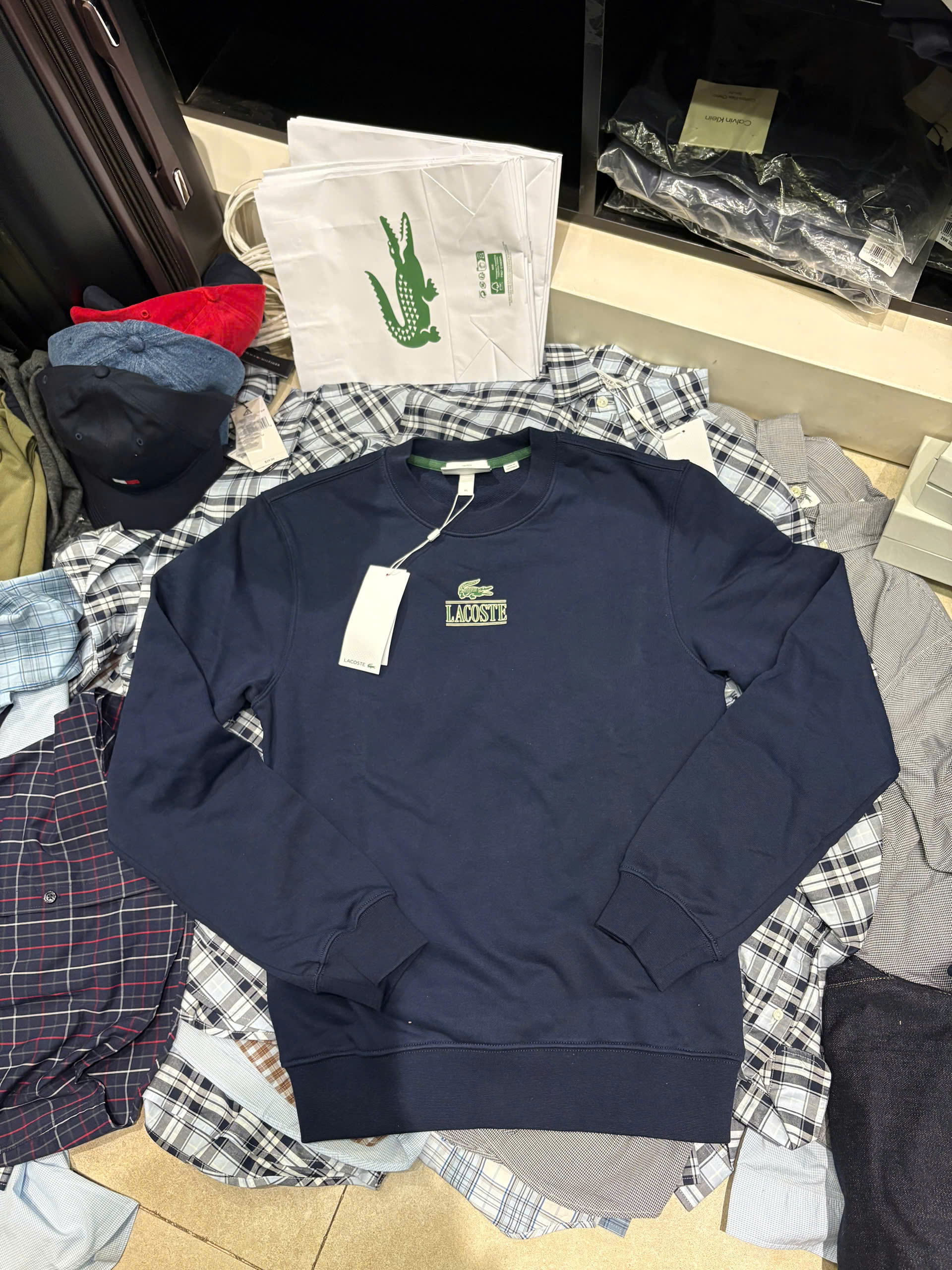 Áo nỉ lacoste navy
