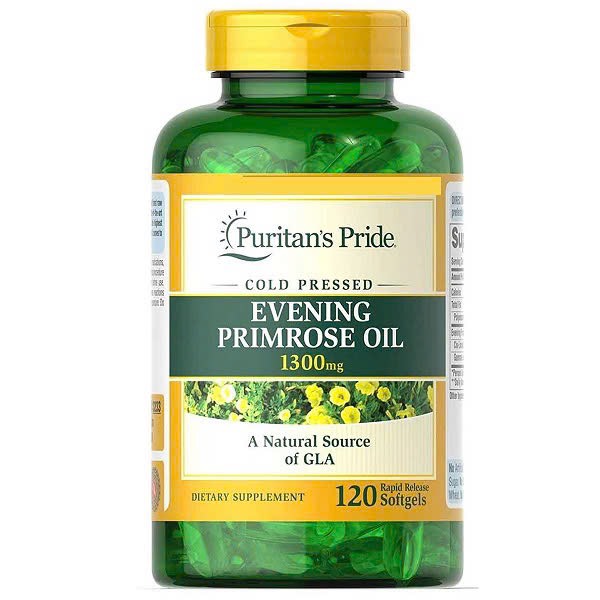Tinh dầu hoa anh thảo Puritan's Pride Evening Primrose Oil 1300mg-120 viên