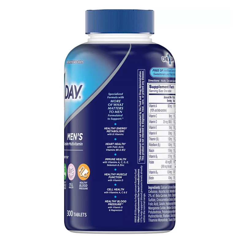 Vitamin tổng hợp cho nam dưới 50 tuổi One A Day Men’s -300 Viên