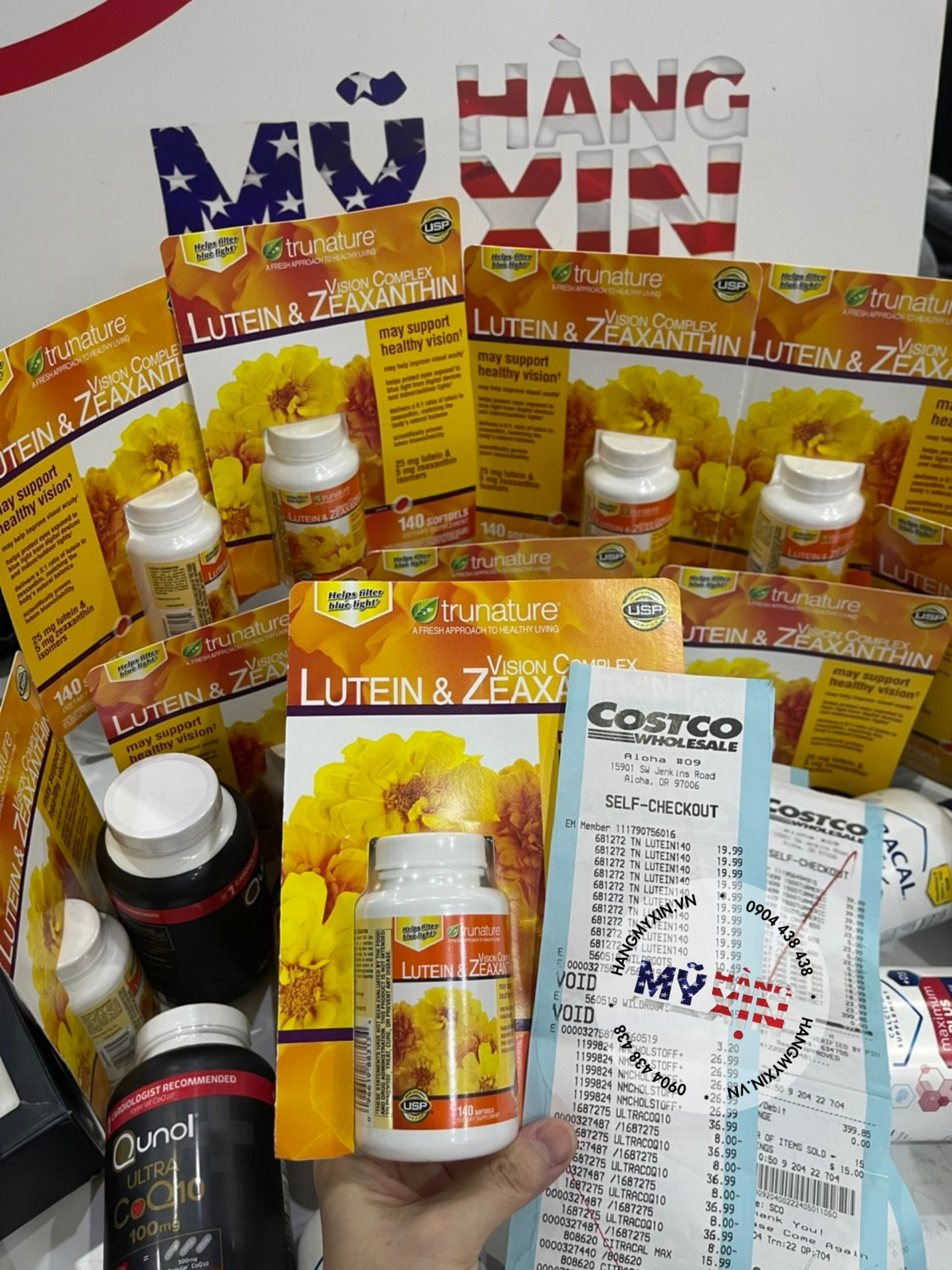 Viên uống bổ mắt Trunature Lutein & Zeaxanthin Vision Complete Tunature-140 viên