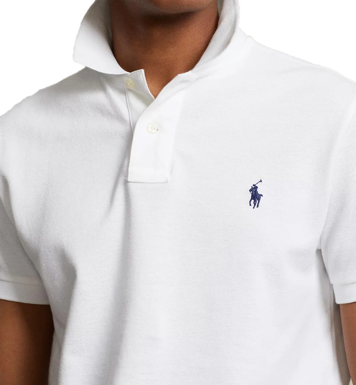 Polo Ralph Lauren The Iconic Mesh Classic Fit - White/Navy