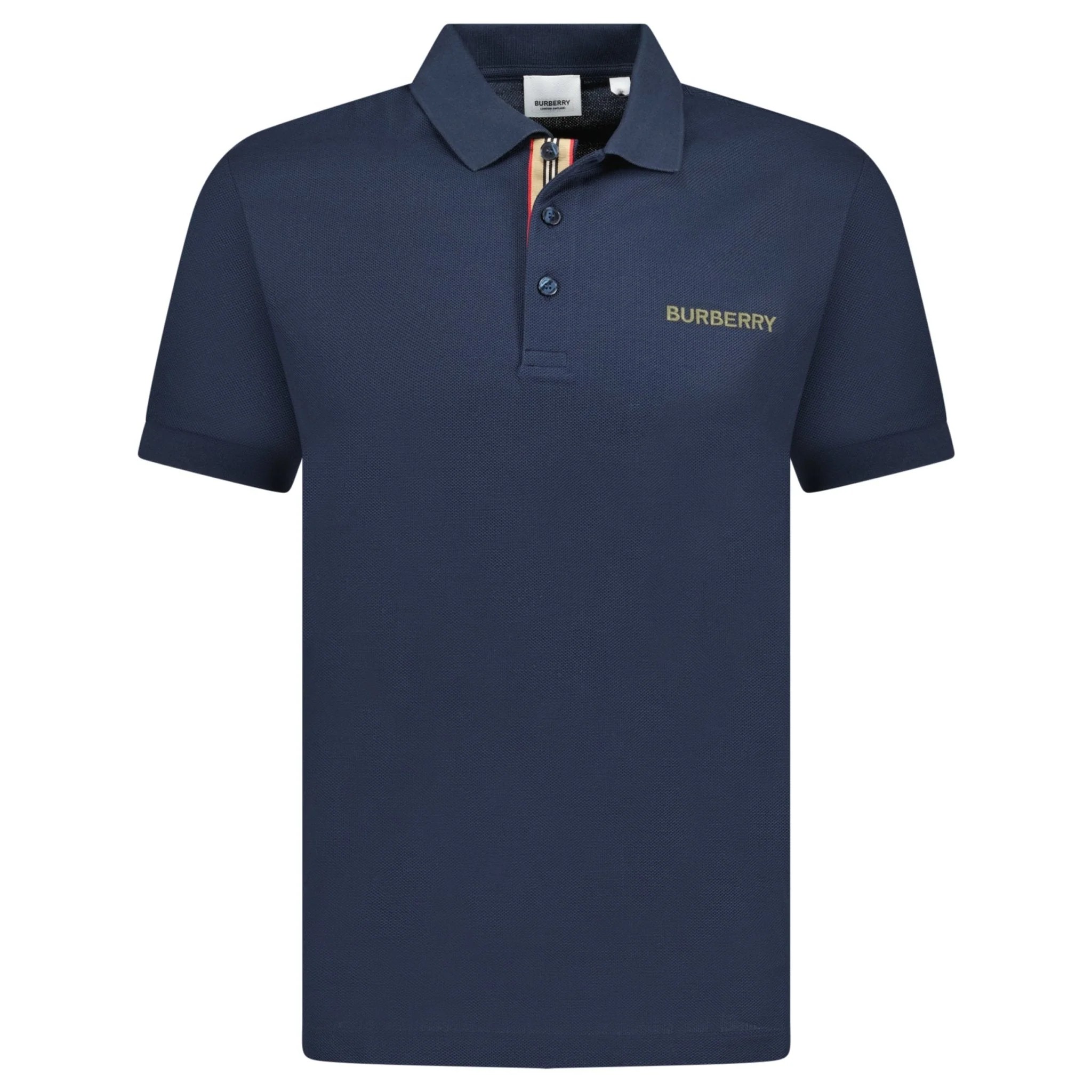 Polo-Shirt Burberry 'Hartford' Embroidery Logo Signature Stripe