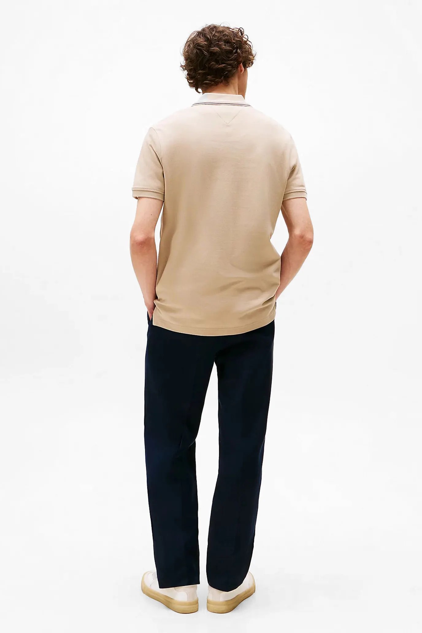 Polo Tommy Hilfiger Regular Fit Tipped Collar - Sandalwood