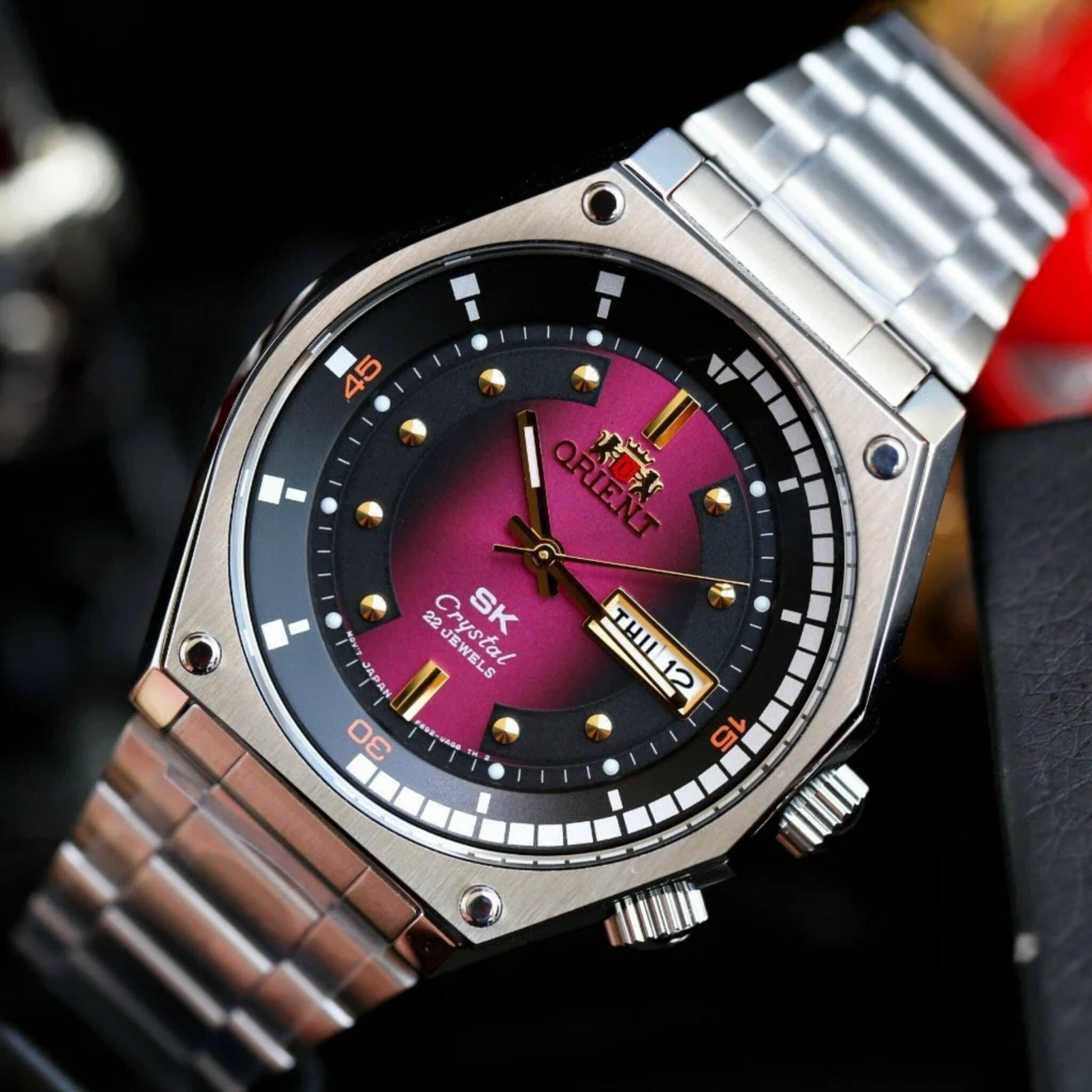Đồng Hồ Orient SK Automatic Thủy Quân Lục Chiến Mặt Lửa