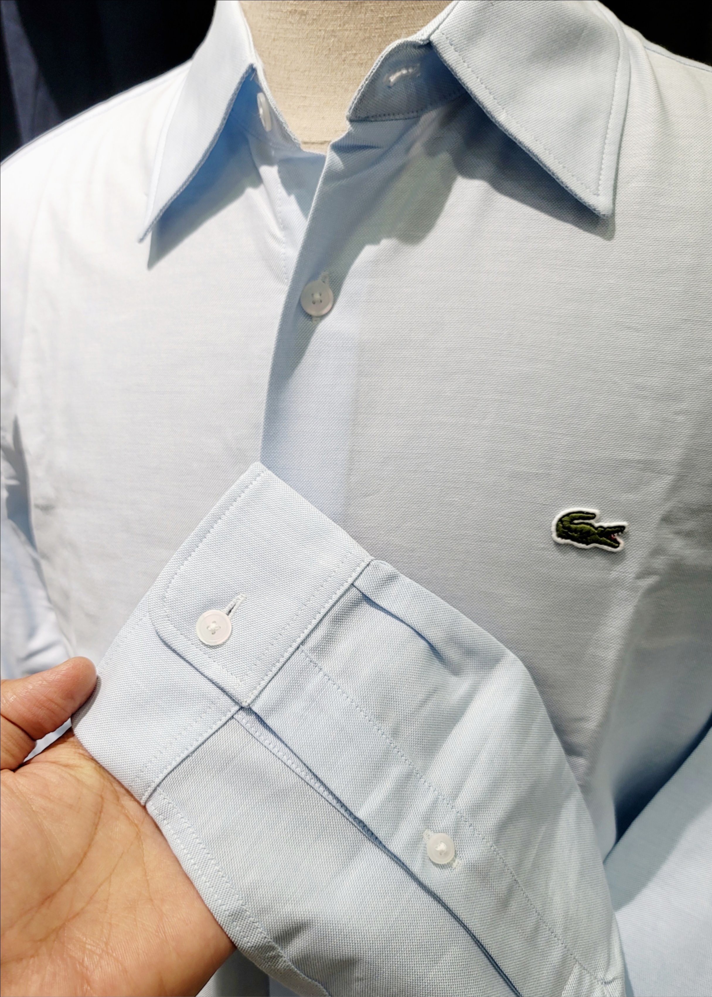 Sơ mi dài tay Lacoste - Blue