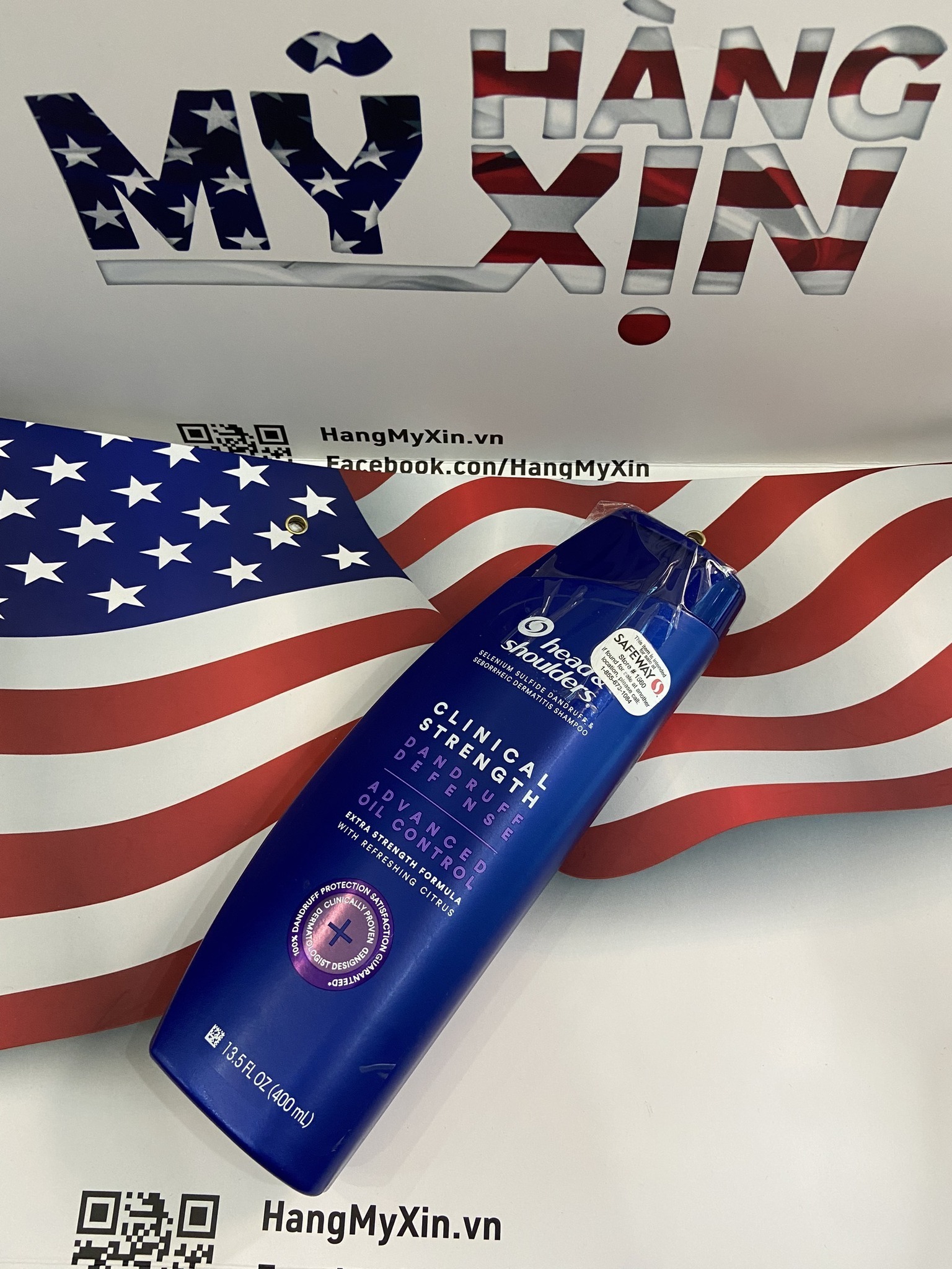 Dầu gội sạch gàu Head & Shoulders Clinical Strength 400ml - Màu tím (Kiểm soát dầu nhờn)