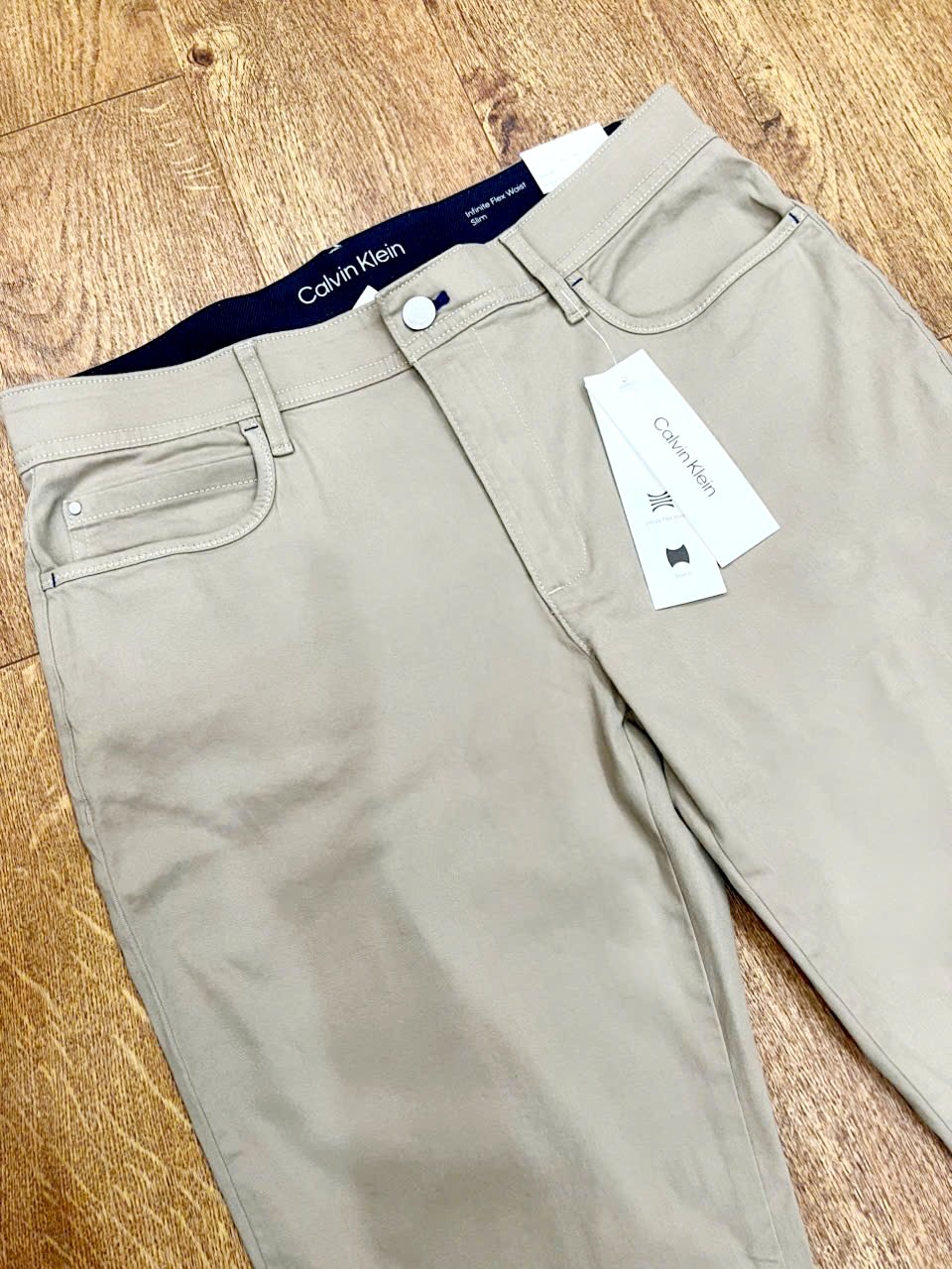 Pants Calvin Klein Slim Fit Infinite Flex Waist - Yellow