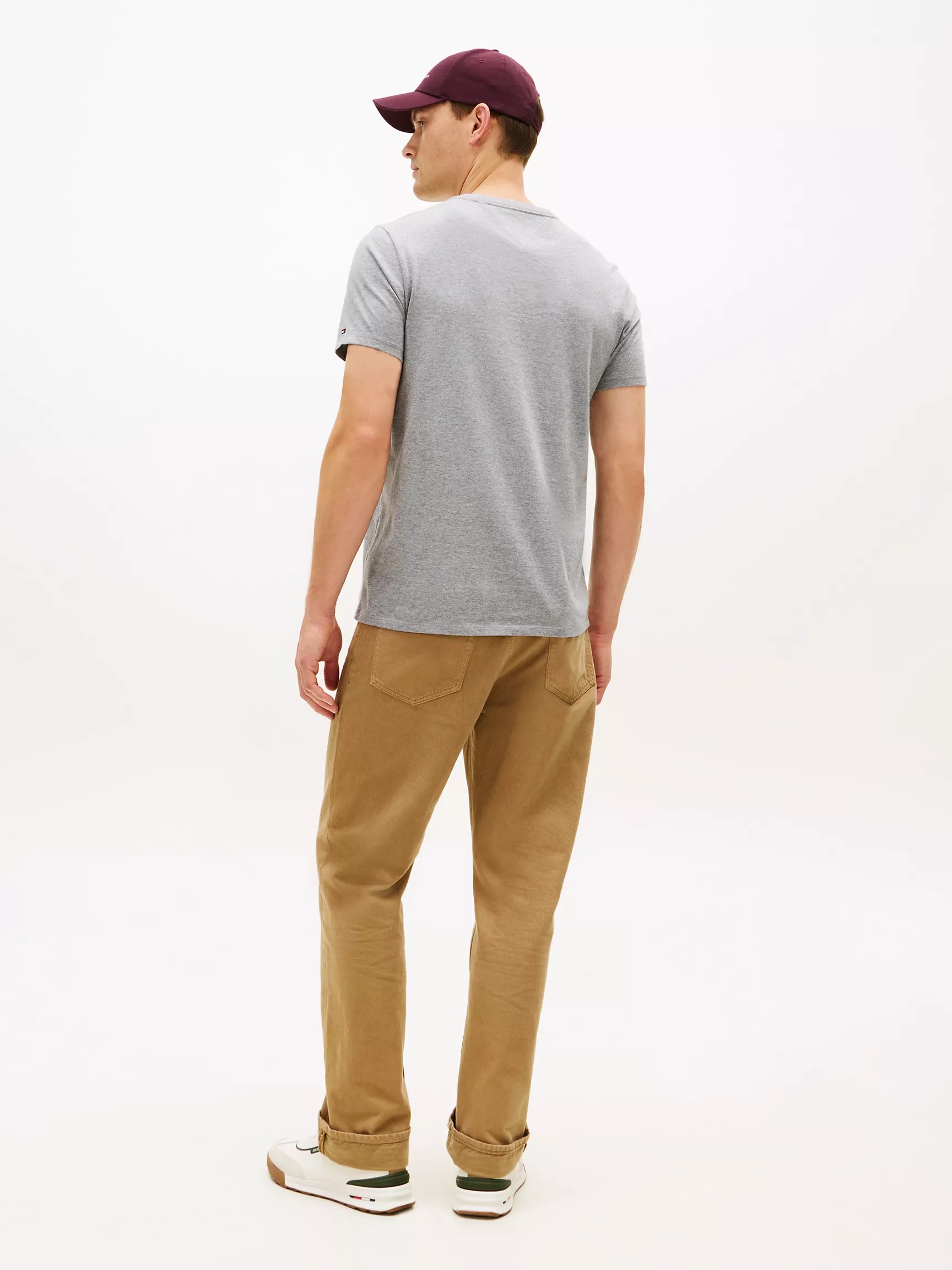 Áo Thun Tommy Hilfiger Arch Logo - Grey Heather