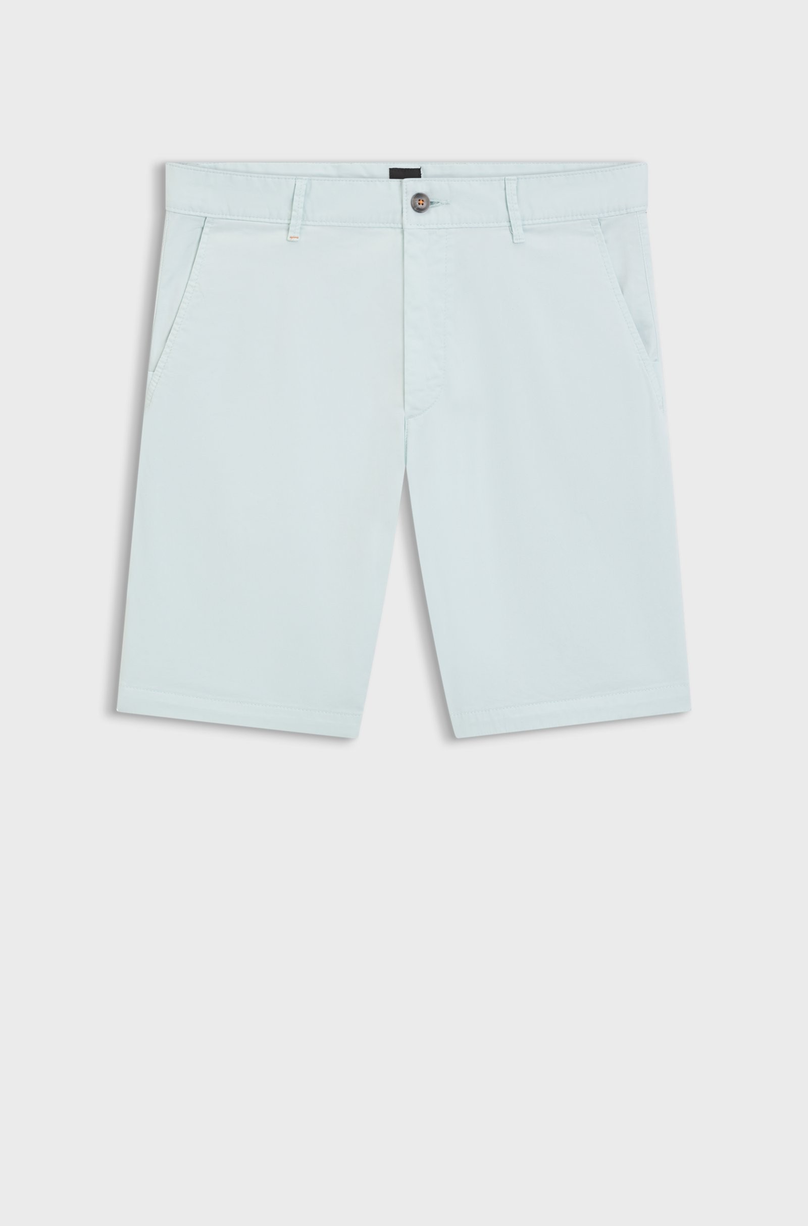 Shorts BOSS Men's Slim-fit In Stretch-Cotton Twill - Open Air Blue