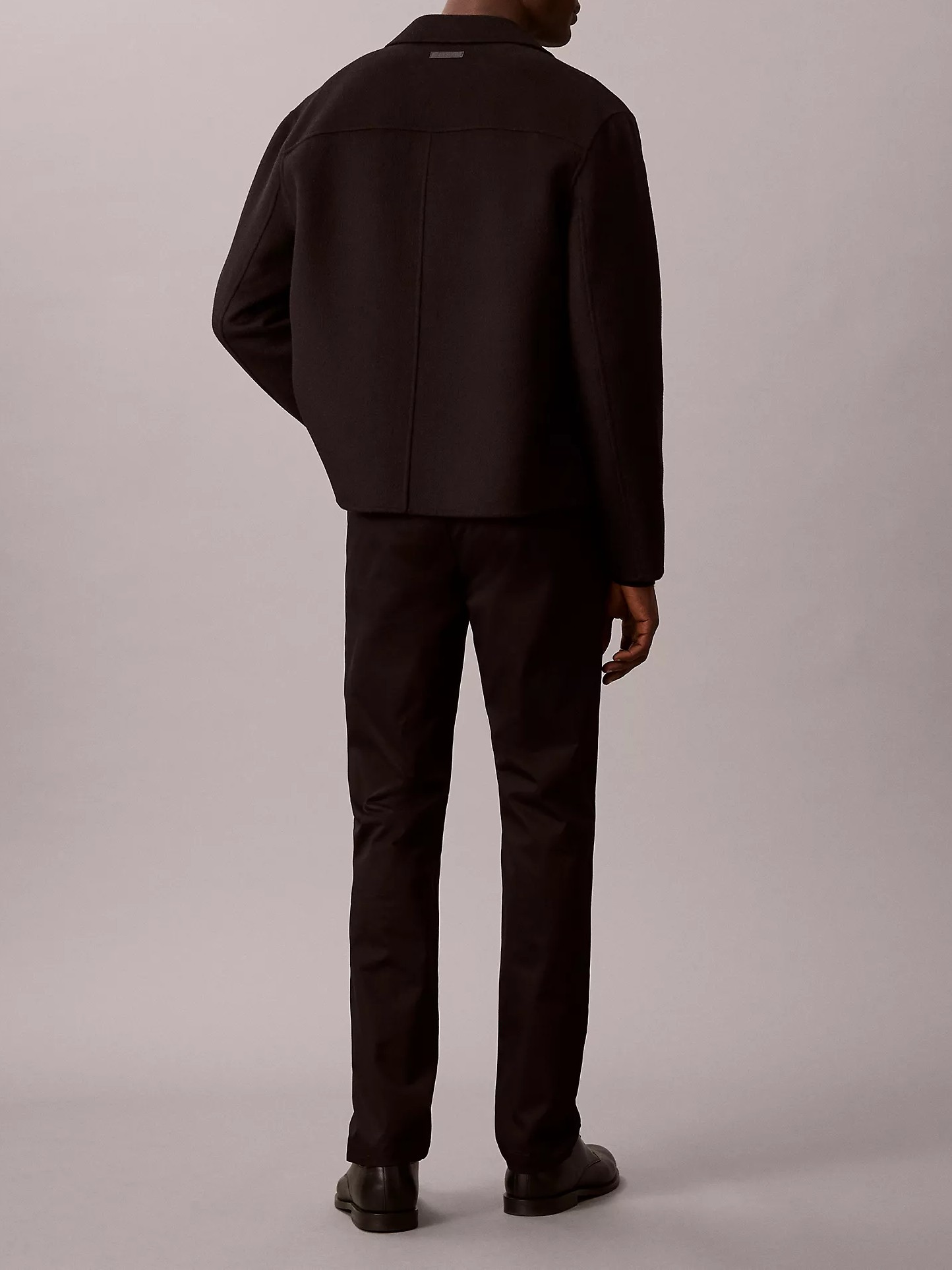 Trousers Calvin Klein Cotton Stretch Slim - Black
