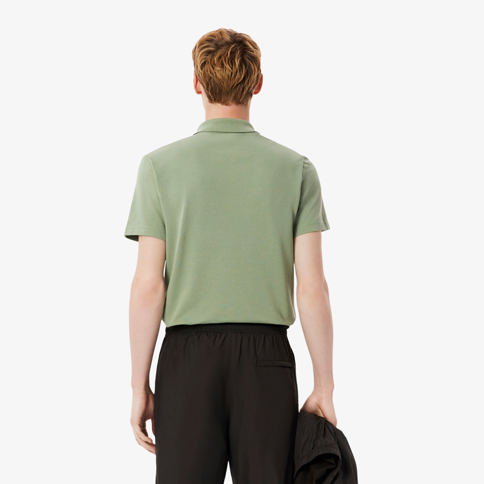 Polo Lacoste Regular Fit Cotton Blend - Sage green