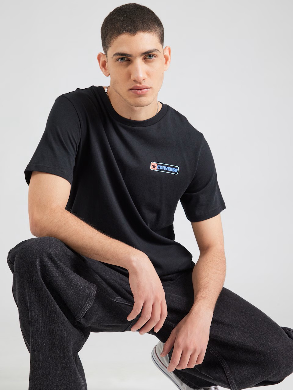Converse Logo Back T-Shirt - Black
