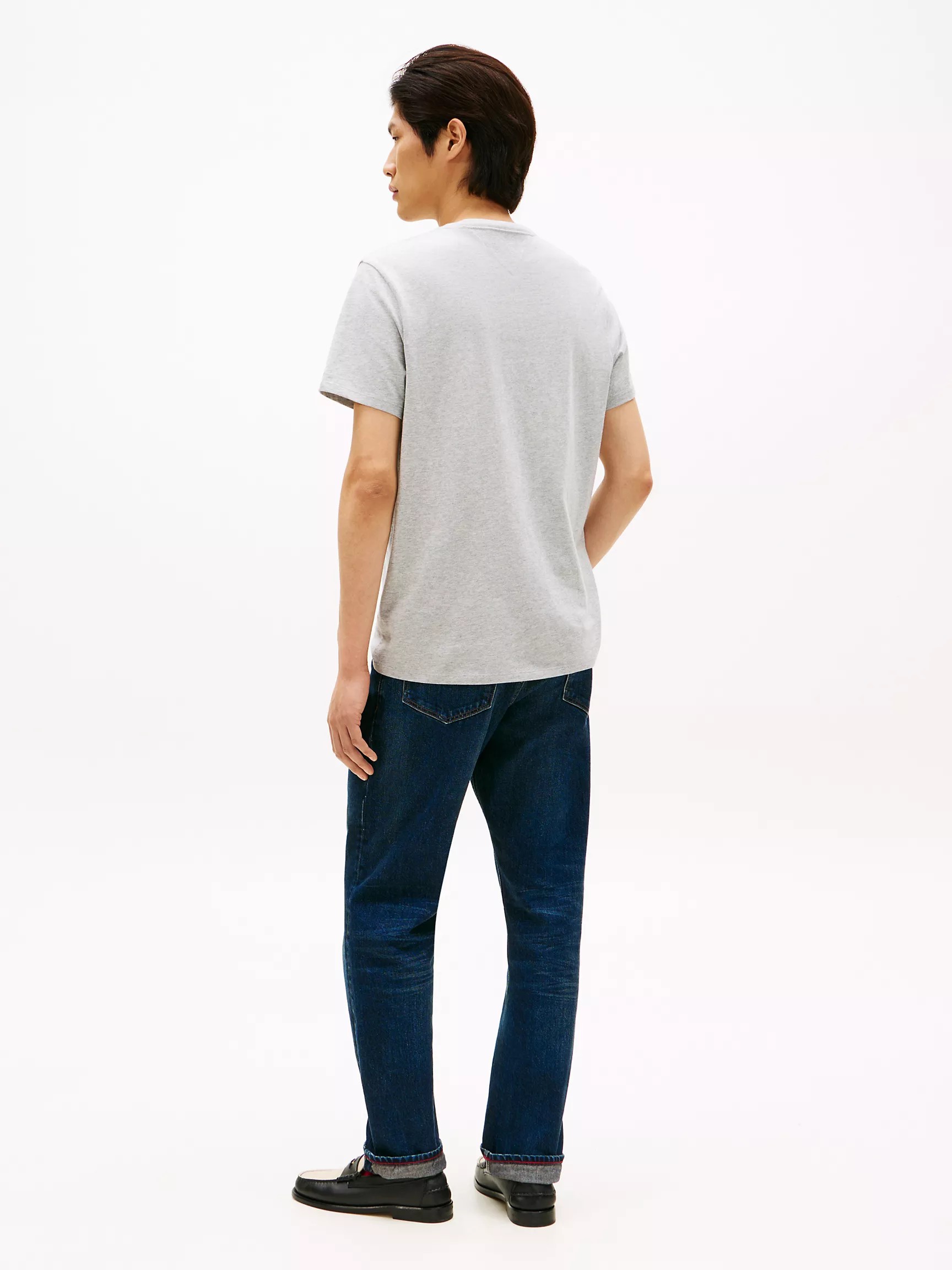 Áo Thun Tommy Hilfiger Crest Logo - Grey Heather