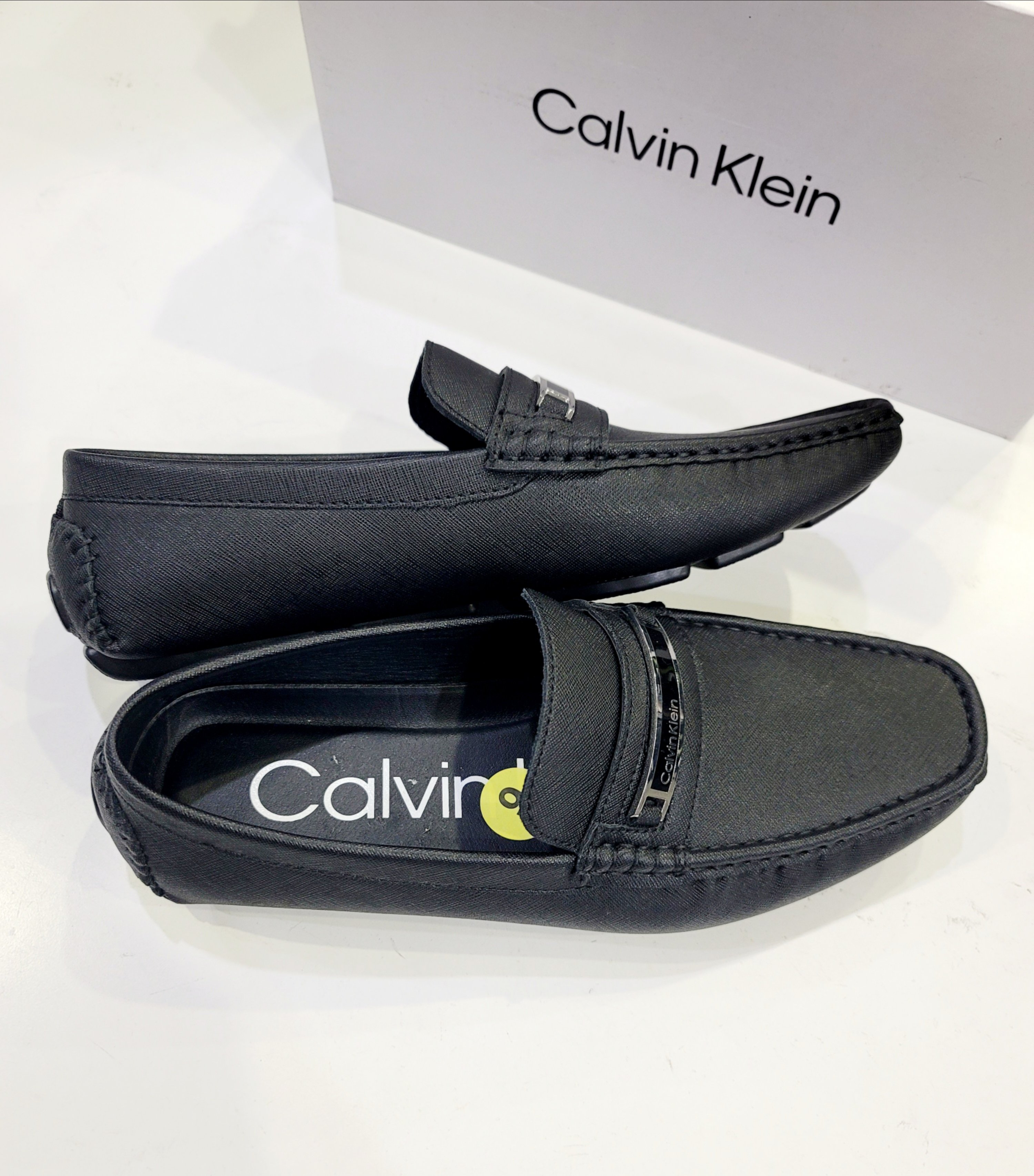 Giầy Loafer Calvin Klein - Black - Khóa bóng