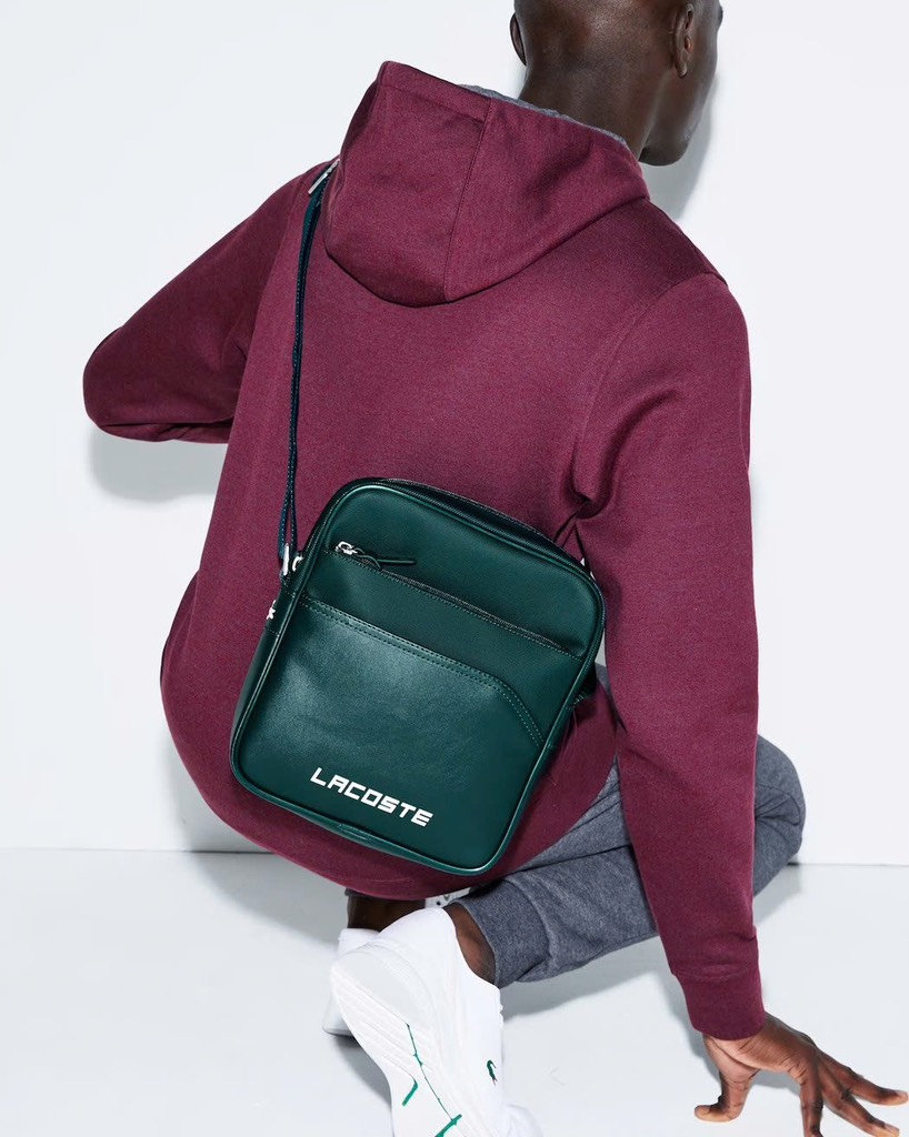 Túi Chéo Lacoste da xanh lá