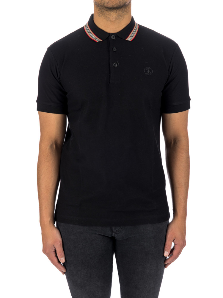 Polo-Shirt Burberry 'Pierson' TB Collar - Black